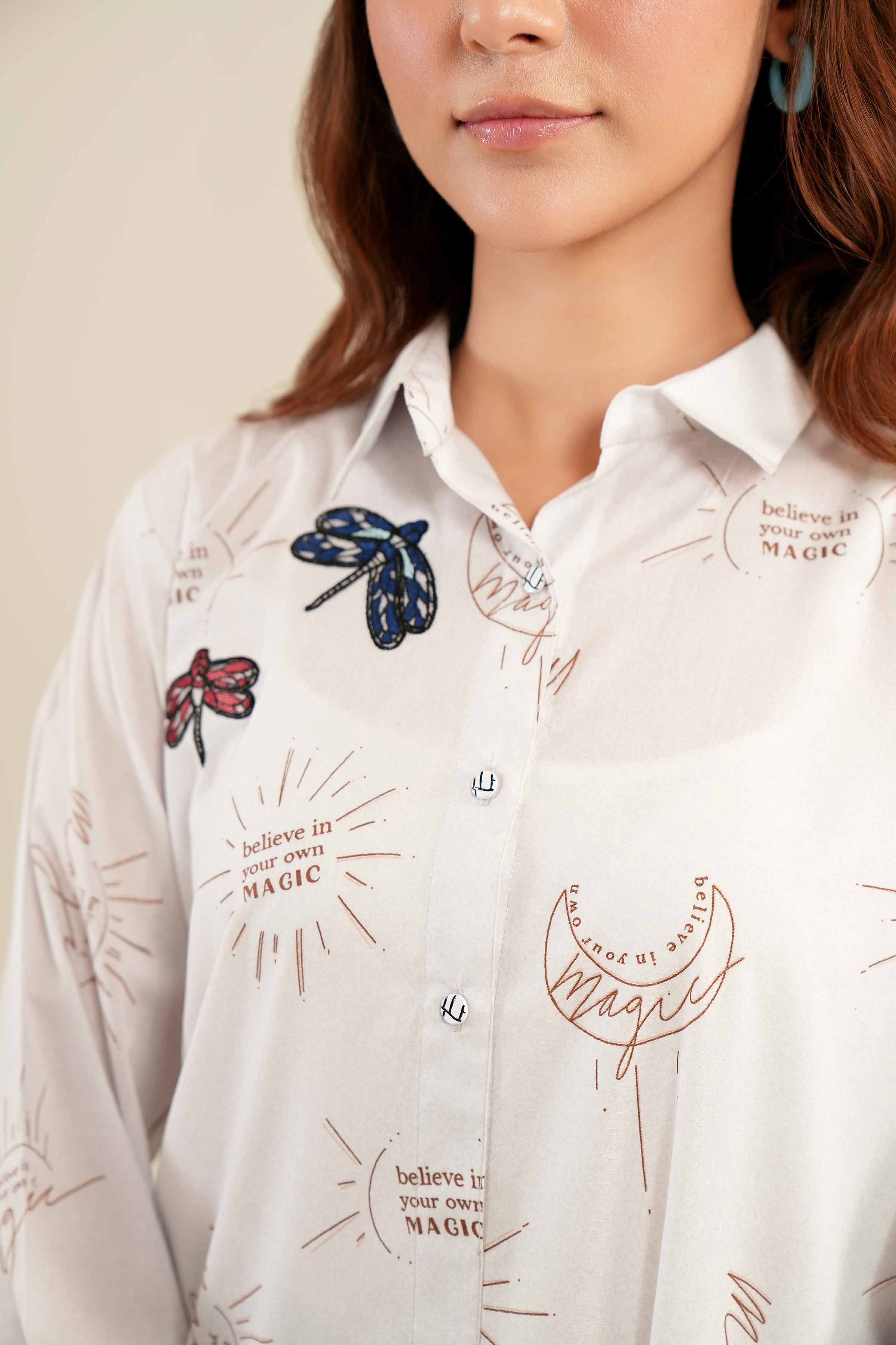 Printed Embroidered Tunic - PS24-334 - Image 9