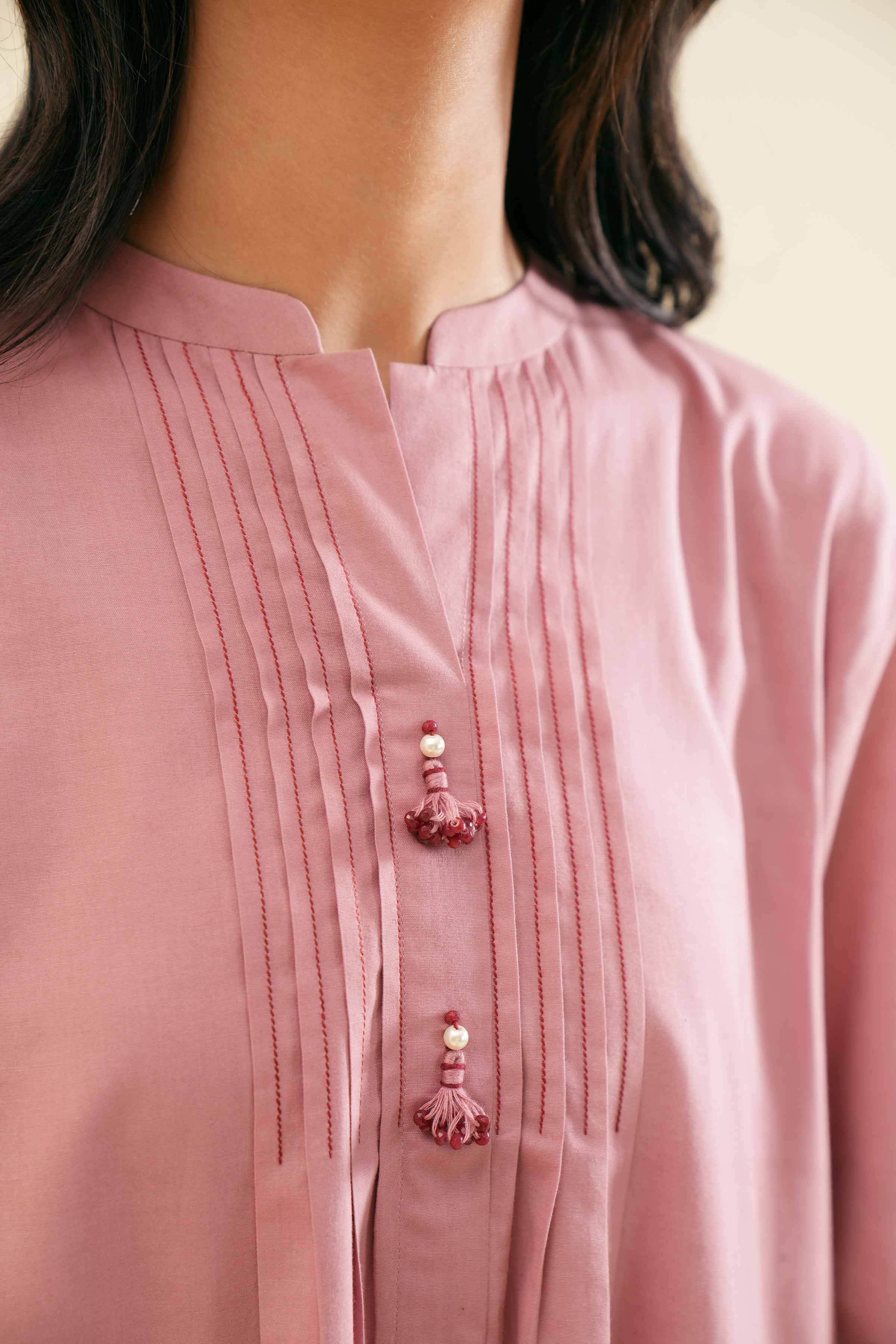 2 Piece - Embroidered Suit - PS24-342 - Image 10