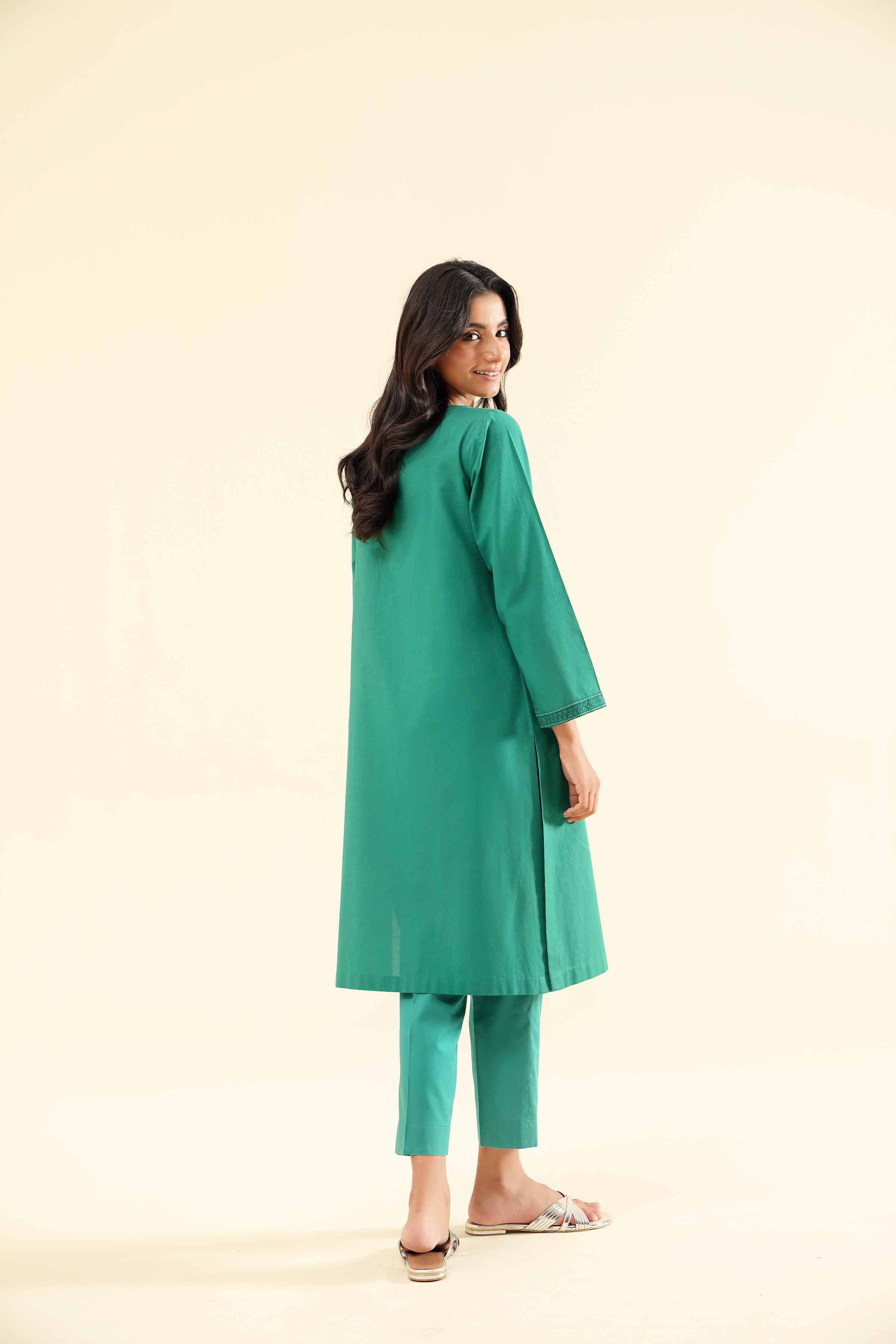 2-Piece - Embroidered Suit  - PS24-353 - Image 3
