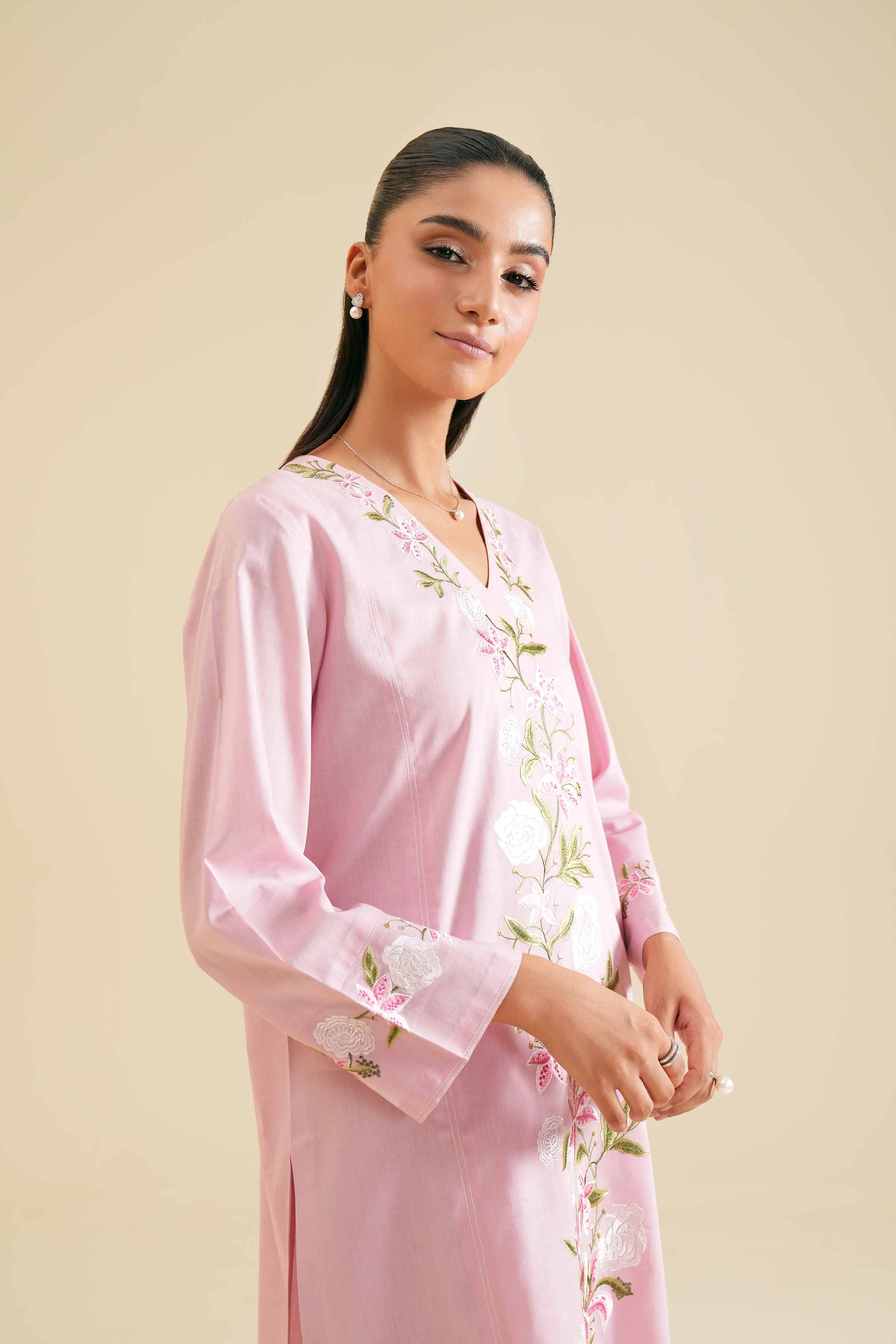 2 Piece - Embroidered Suit - PS24-39 - Image 6