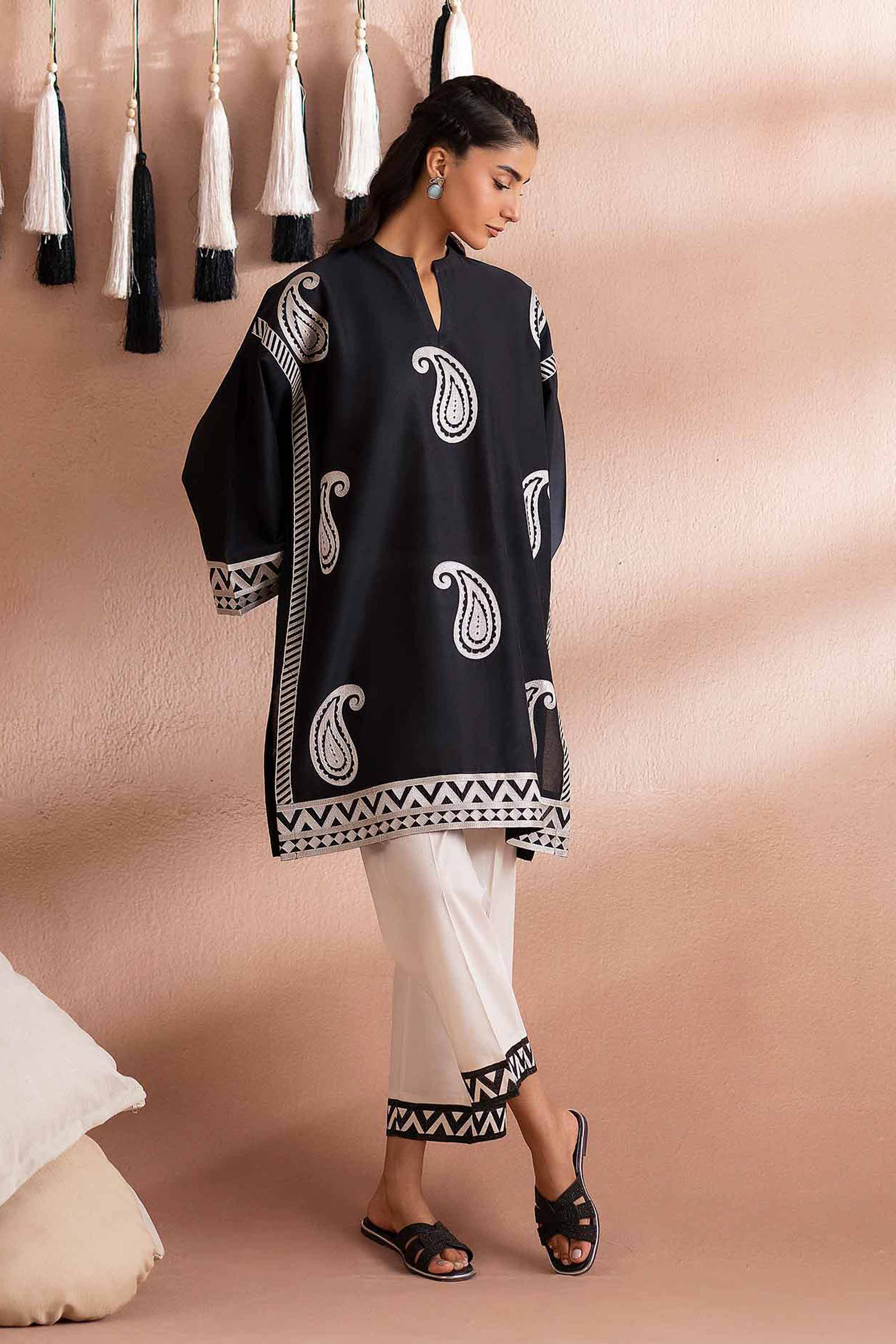 2 Piece - Embroidered Suit - PS25-102 - Image 2