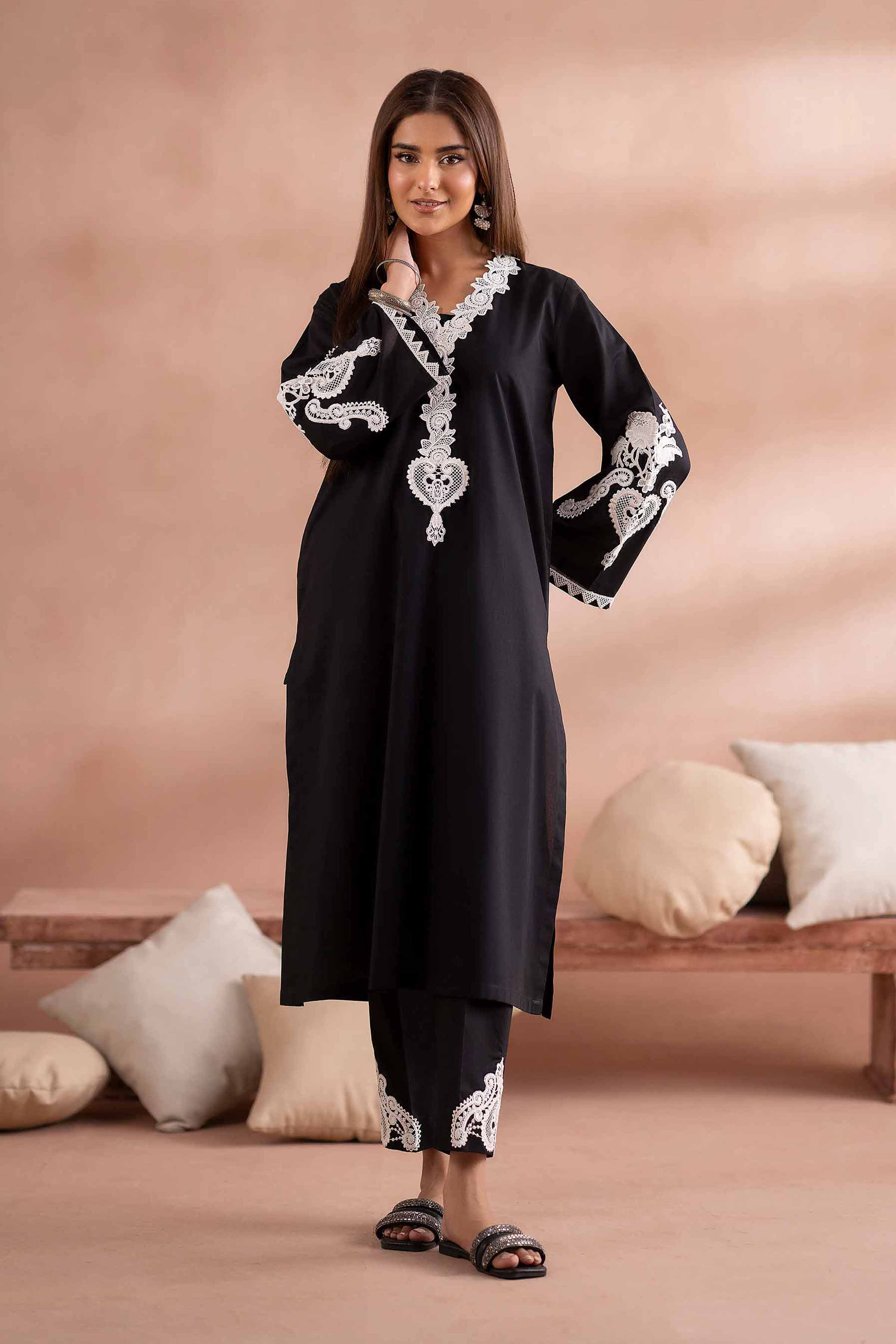 2 Piece - Embroidered Suit - PS25-114 - Image 2