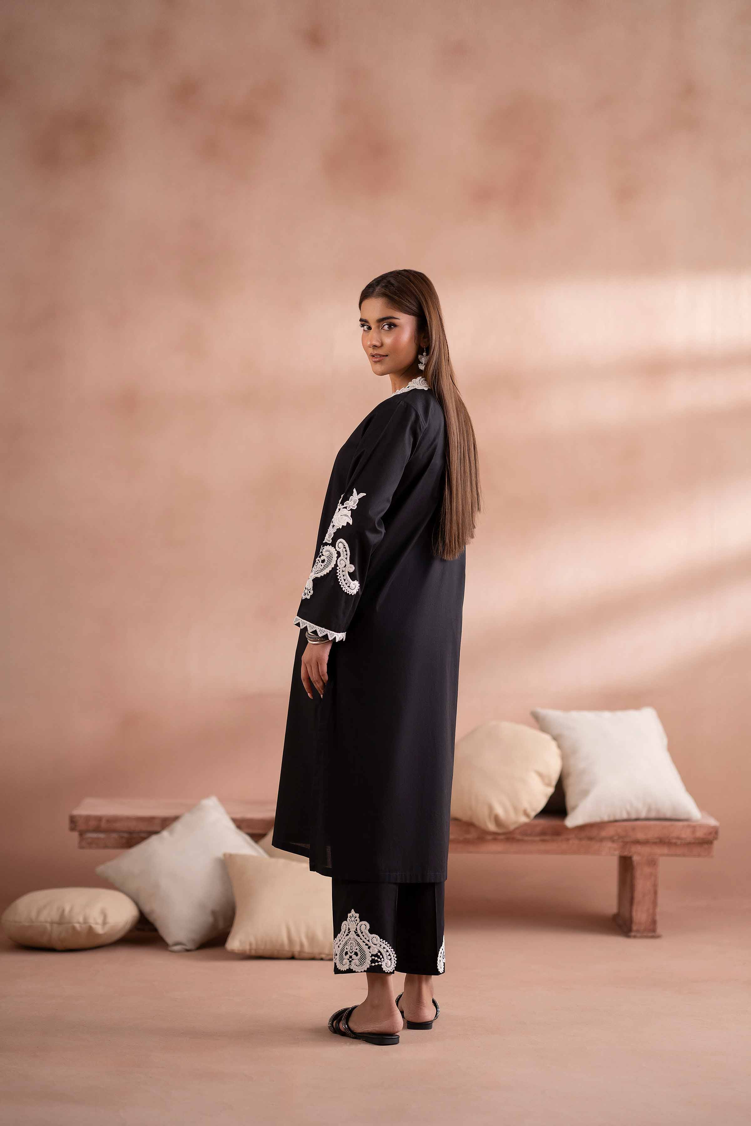 2 Piece - Embroidered Suit - PS25-114 - Image 3