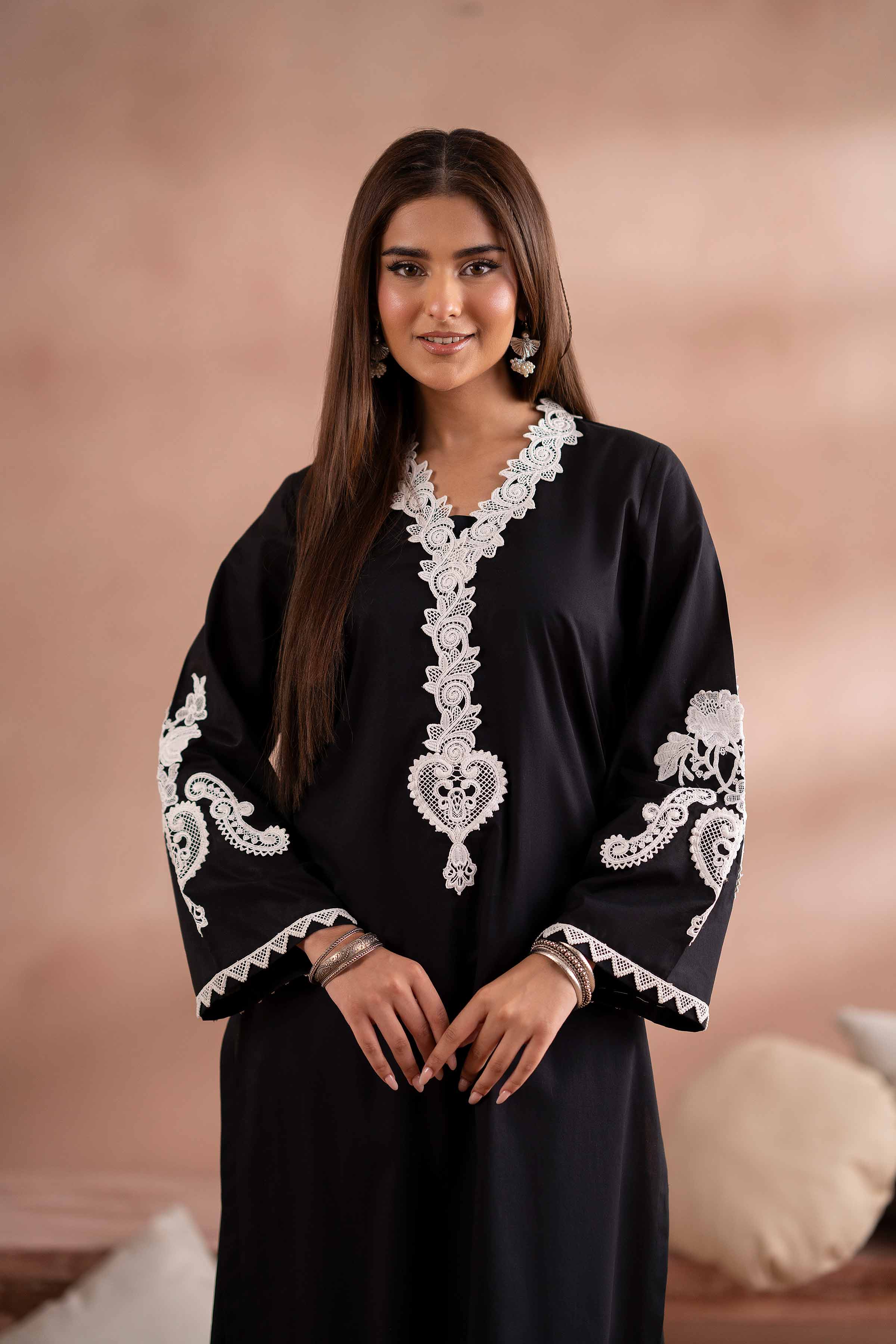 2 Piece - Embroidered Suit - PS25-114 - Image 4