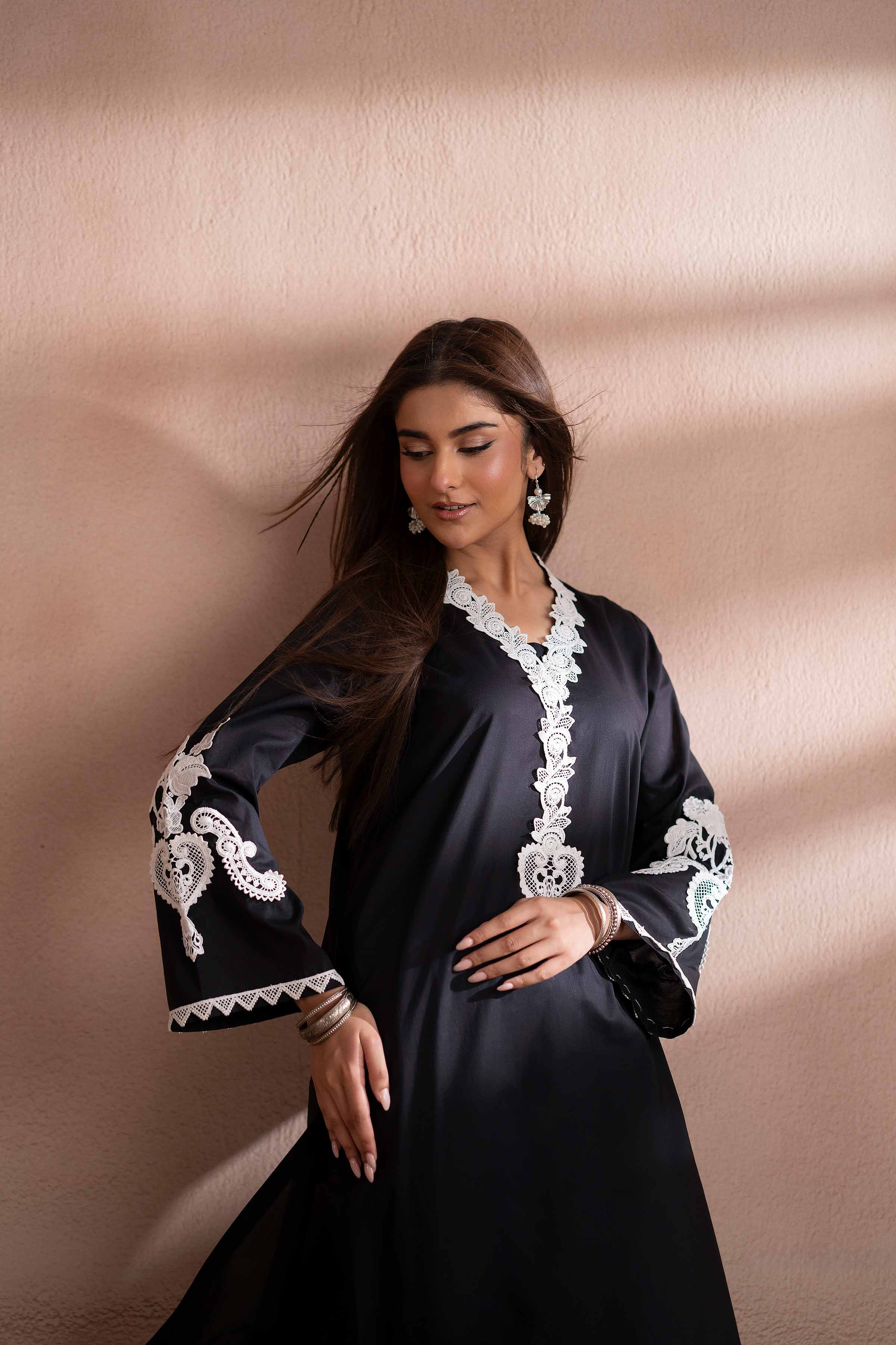 2 Piece - Embroidered Suit - PS25-114 - Image 6