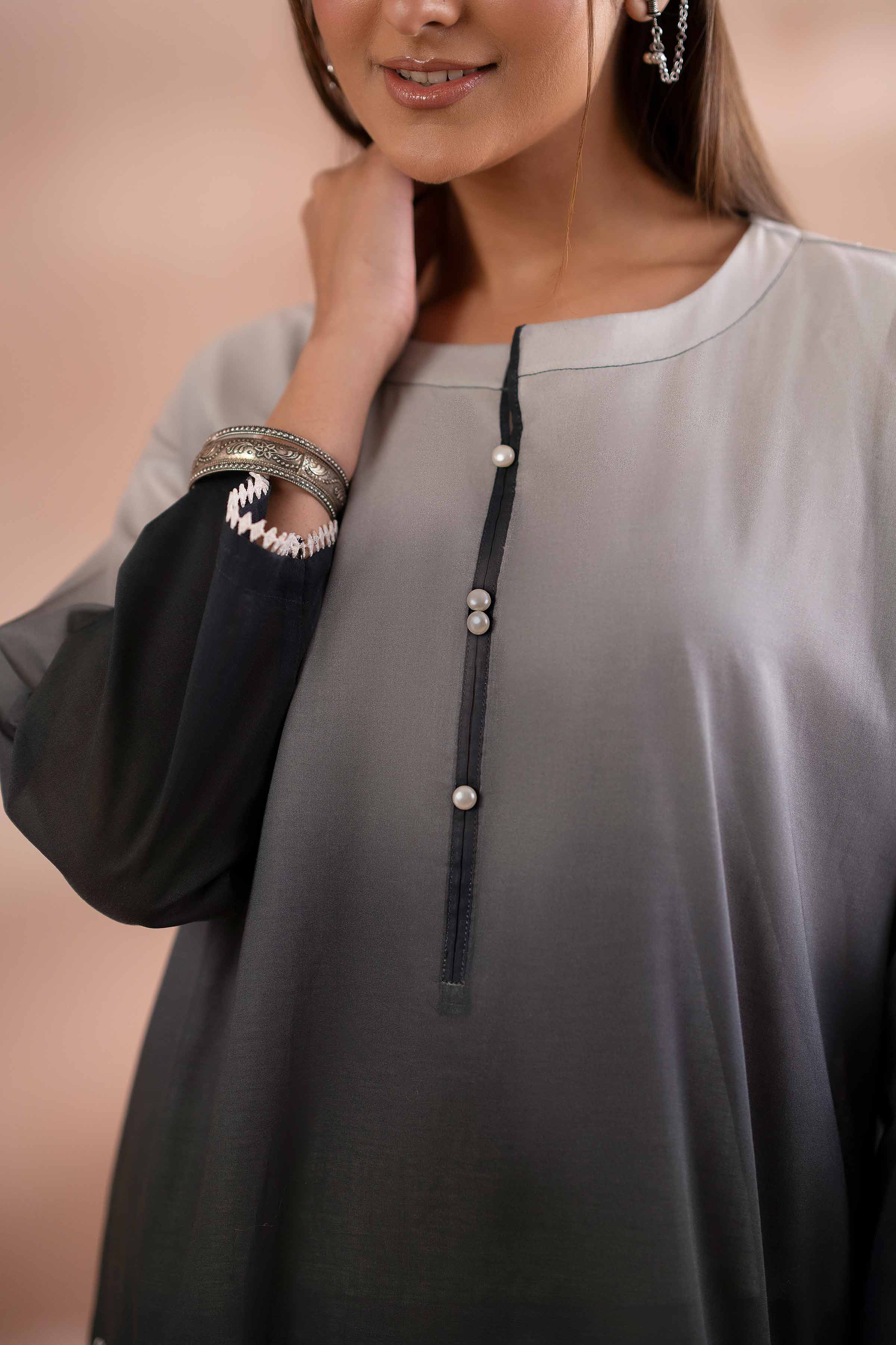Printed Embroidered Shirt - PS25-153 - Image 6