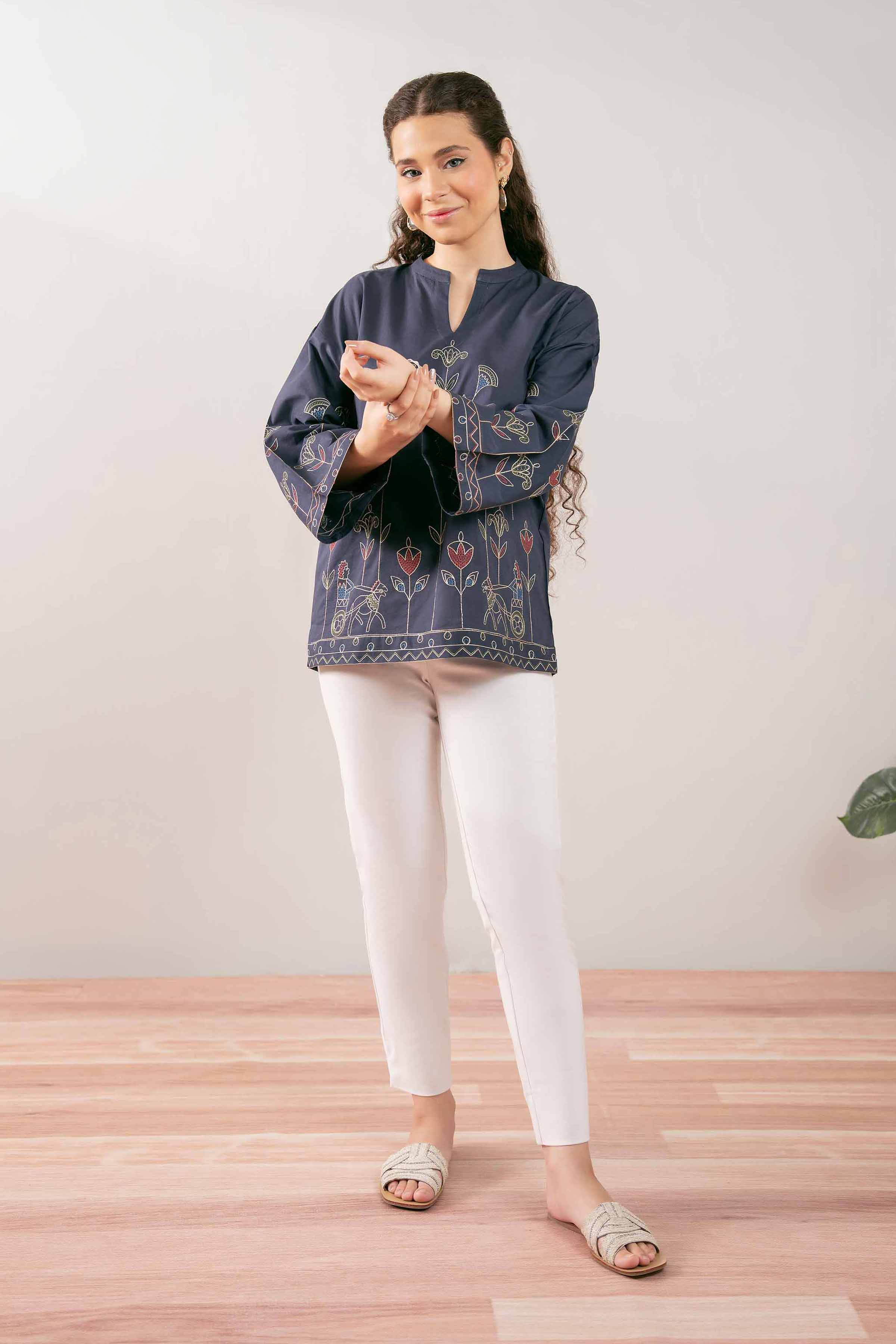 Embroidered Tunic - PS25-183 - Image 2