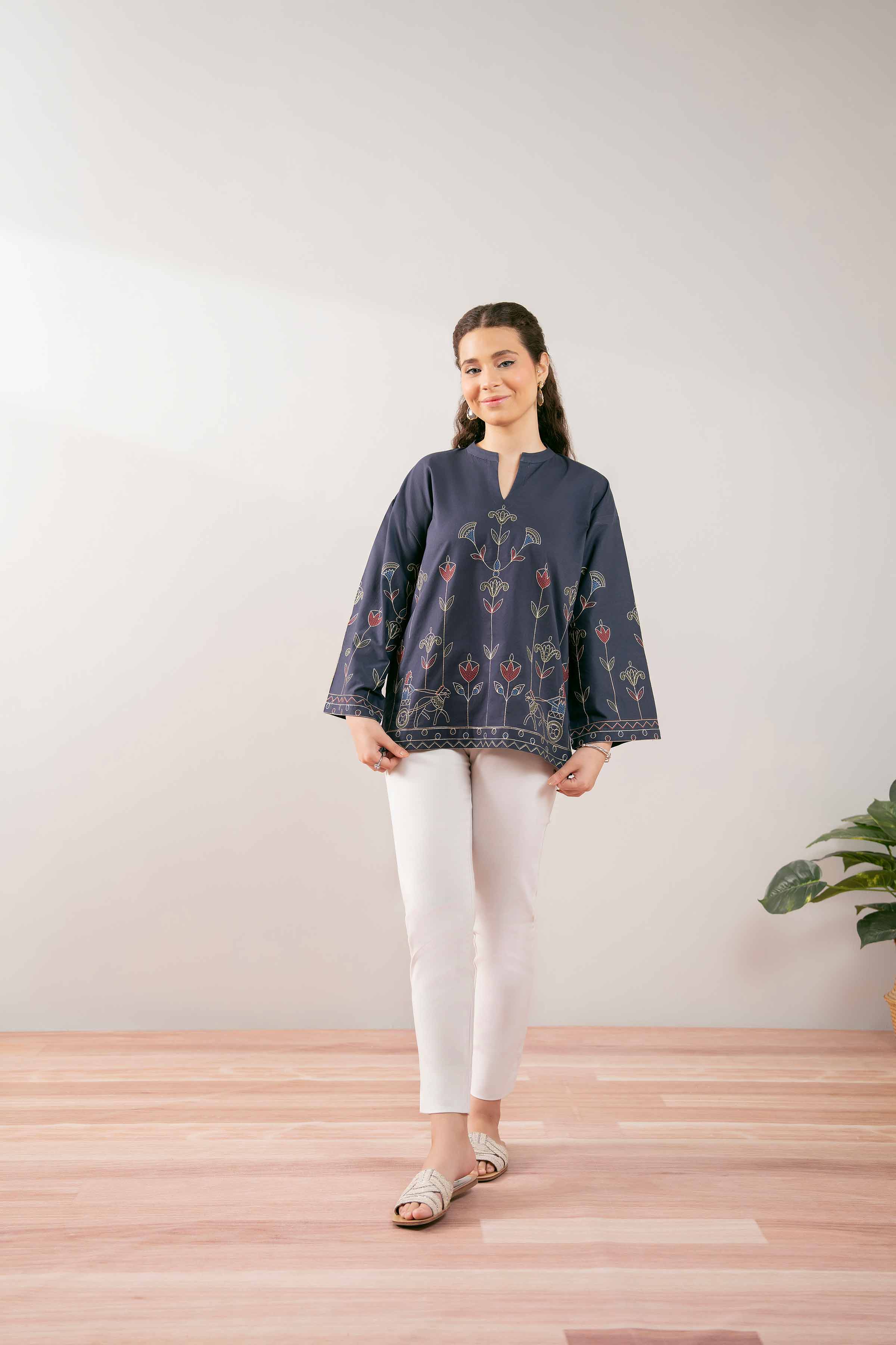 Embroidered Tunic - PS25-183 - Image 4