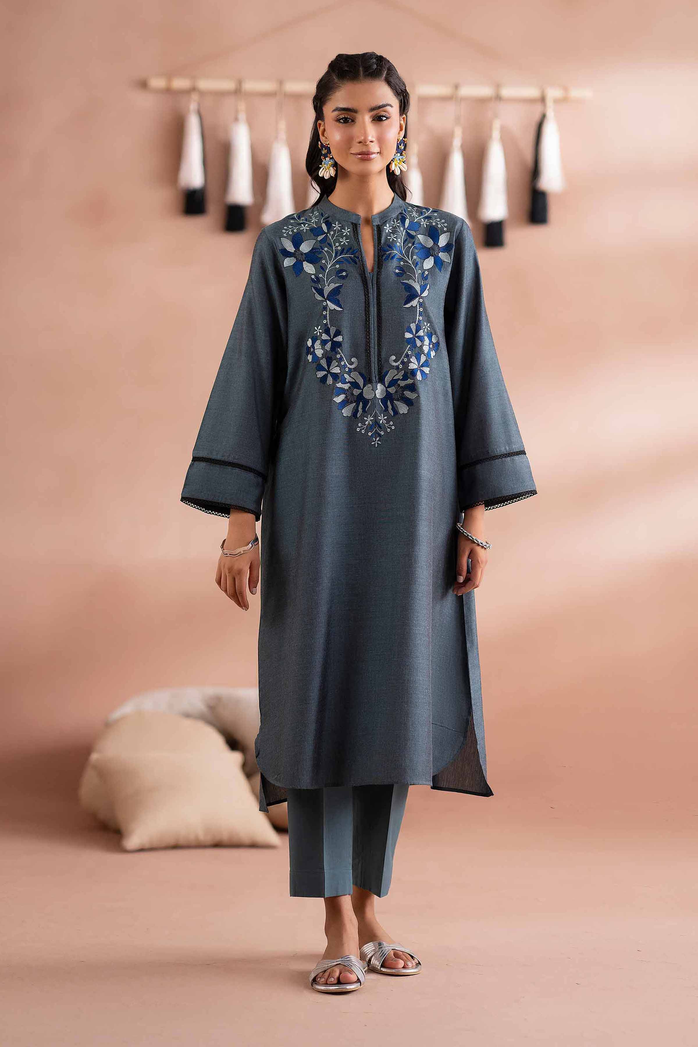 2 Piece - Embroidered Suit - PS25-215 - Image 2