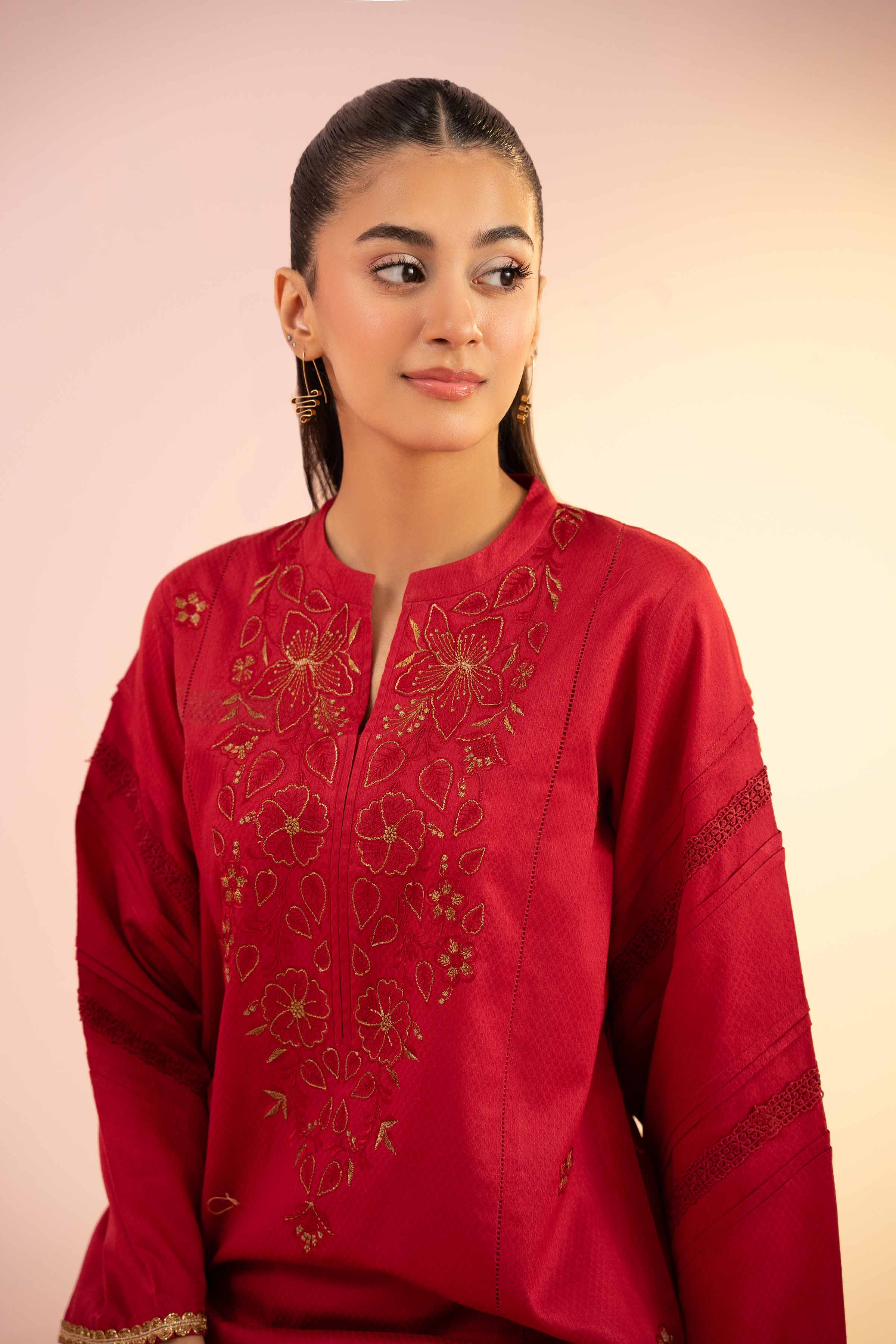 2 Piece - Embroidered Suit - PS25-24 - Image 5