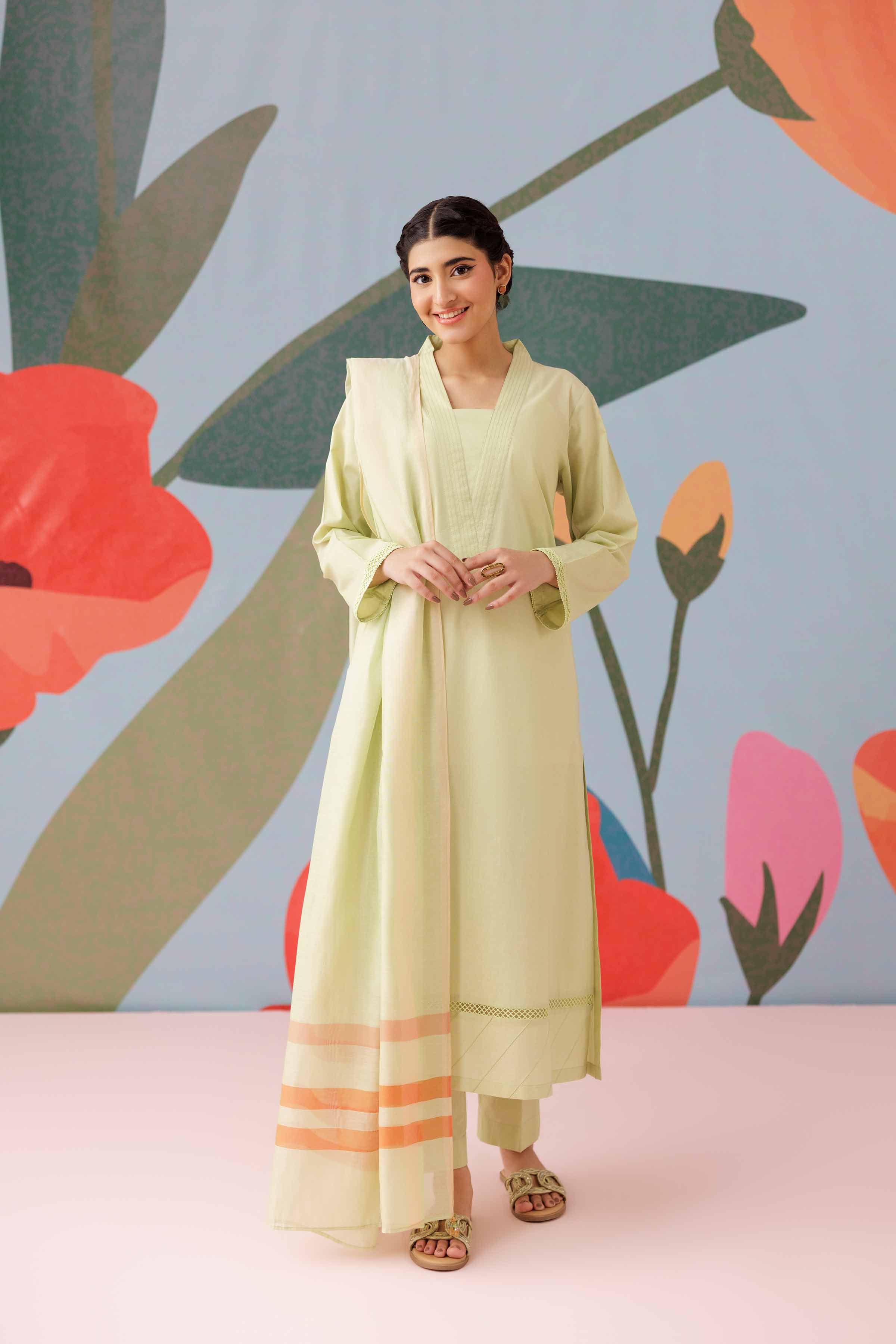 3 Piece - Embroidered Suit - PS25-259 - Image 11