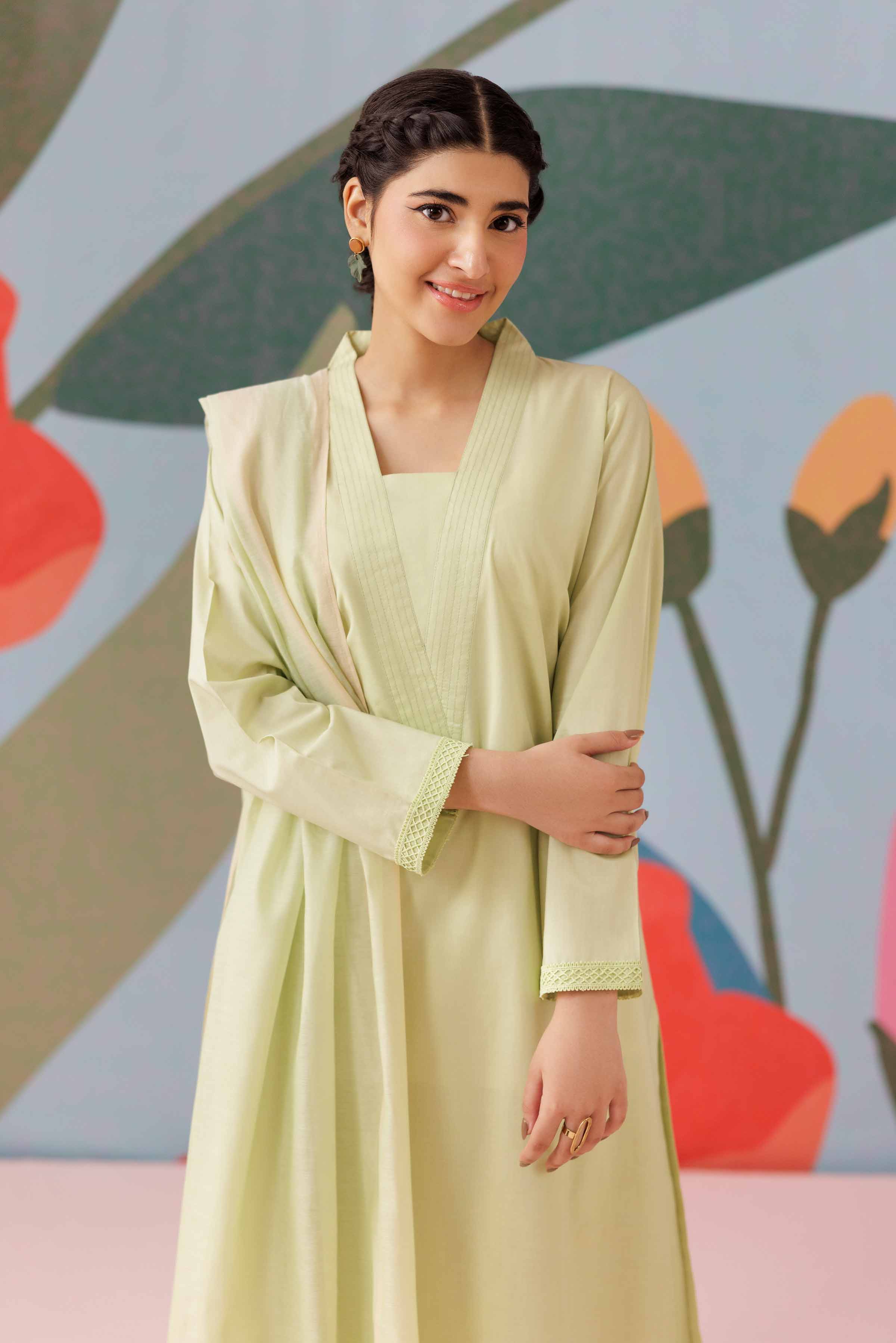 3 Piece - Embroidered Suit - PS25-259 - Image 14