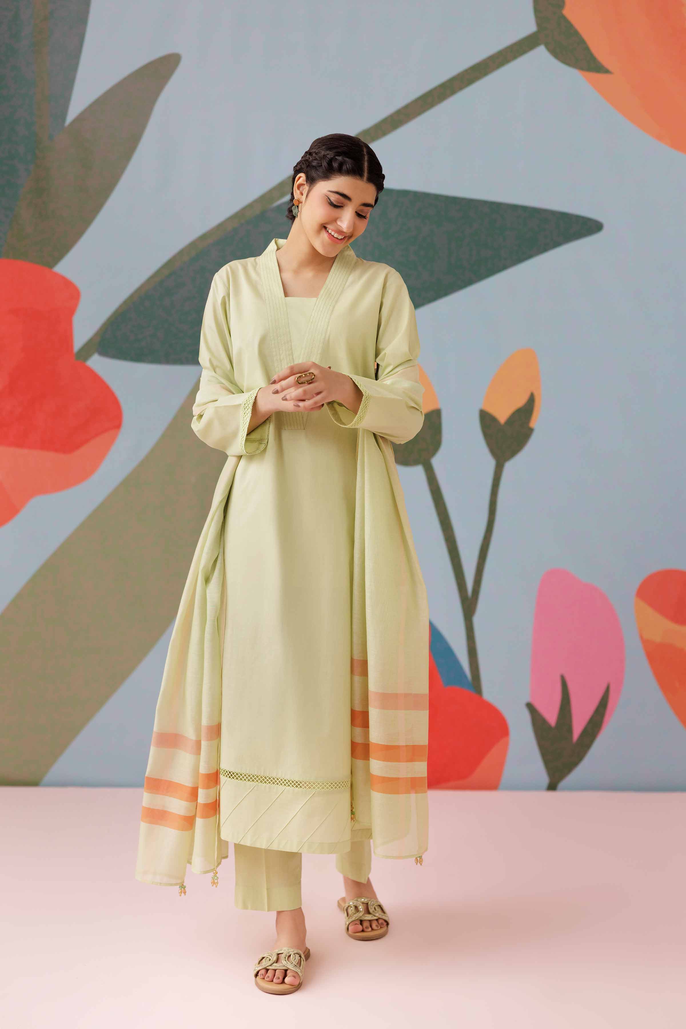 3 Piece - Embroidered Suit - PS25-259 - Image 6