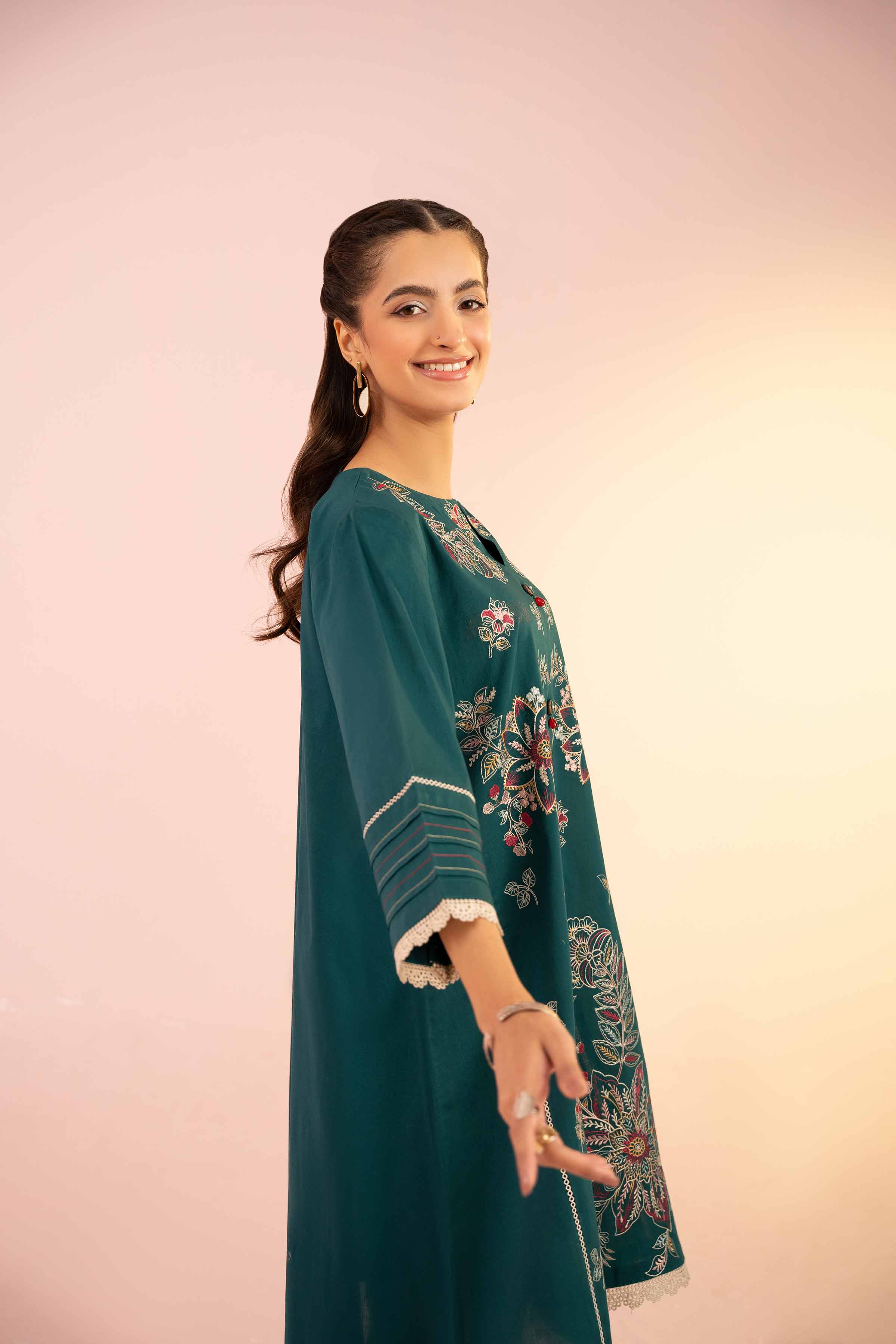 2 Piece - Embroidered Suit - PS25-39 - Image 5
