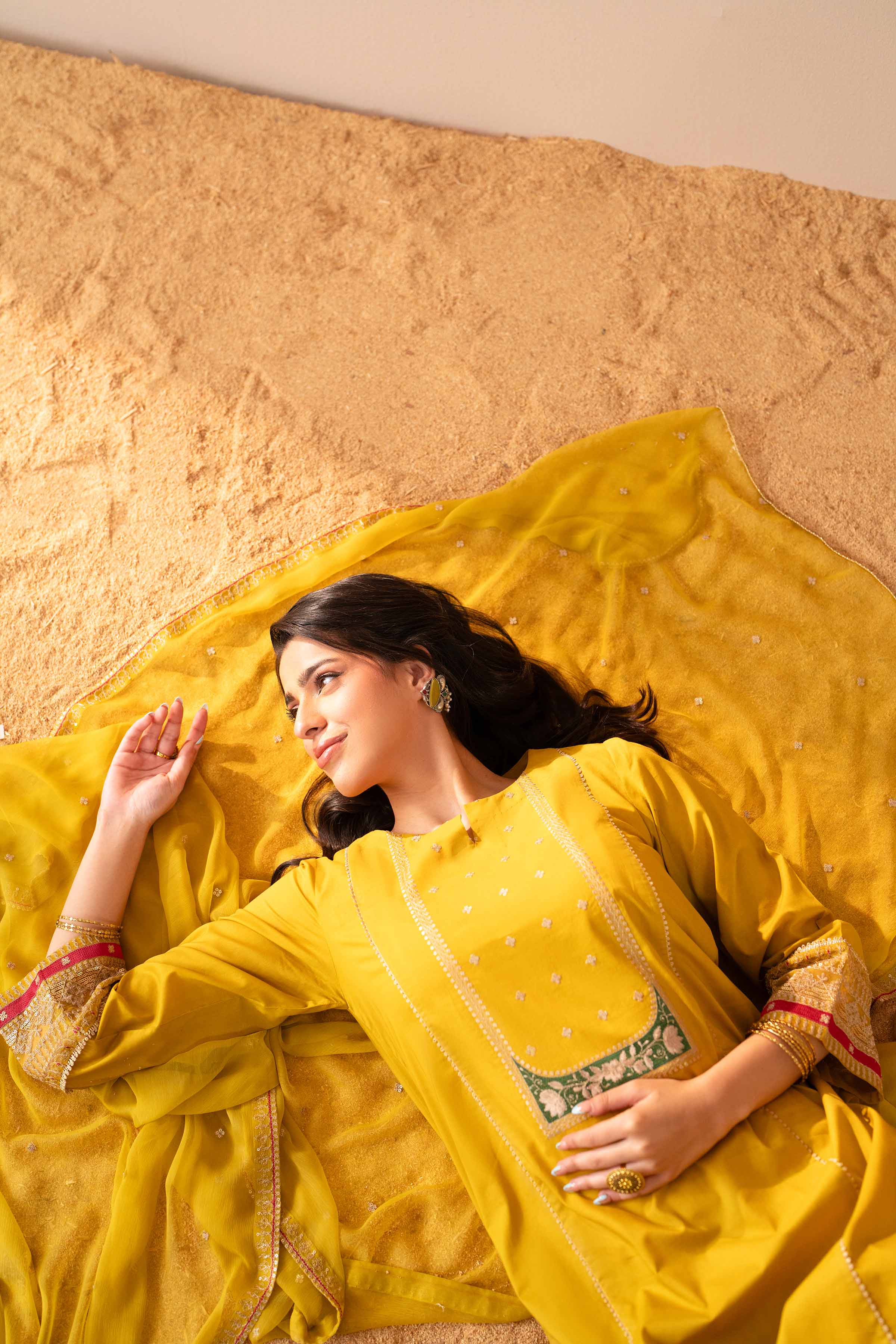 3 Piece - Embroidered Suit - PS25-50 - Image 5