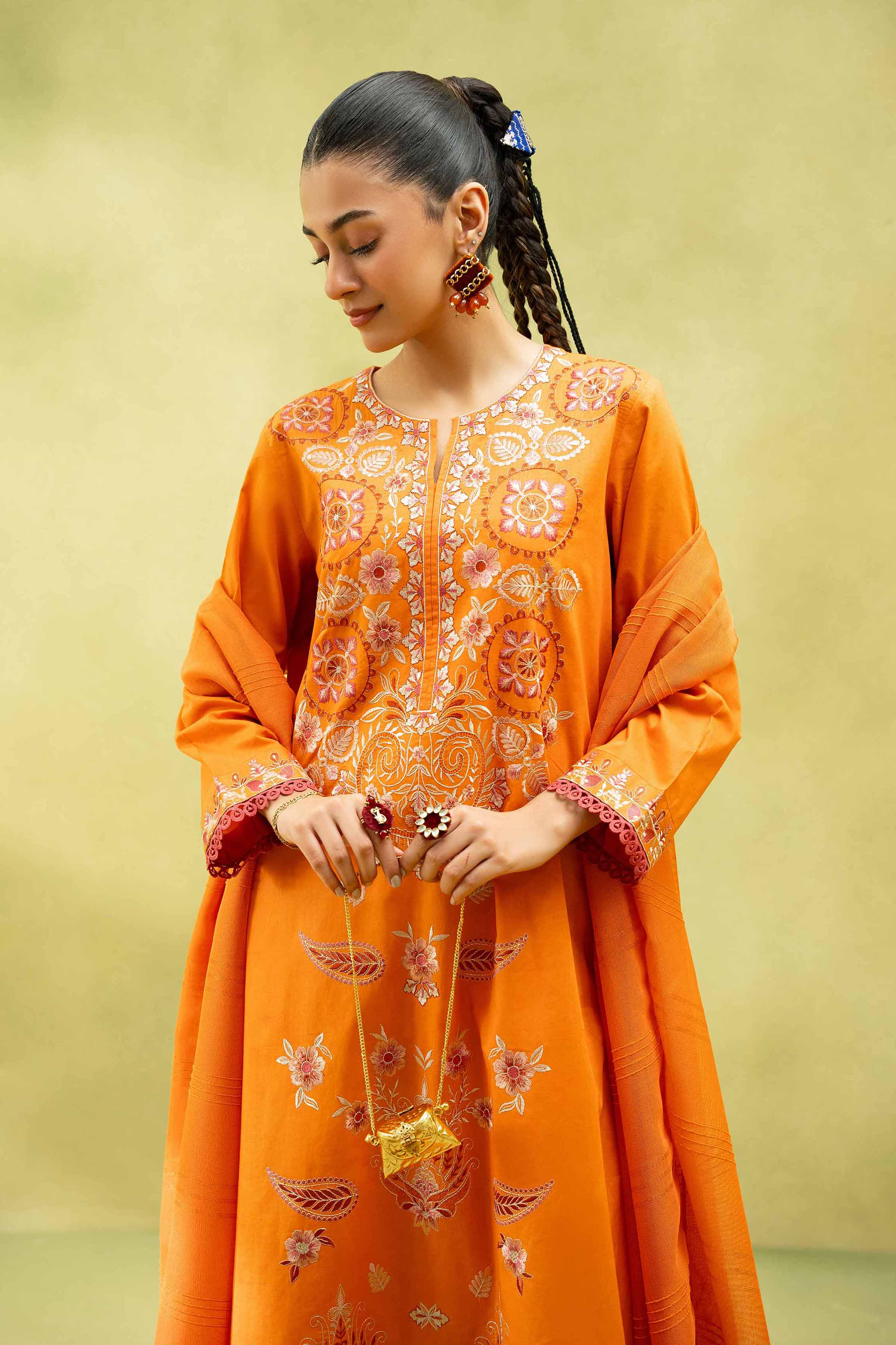 2 Piece - Embroidered Suit - PS25-63 - Image 2