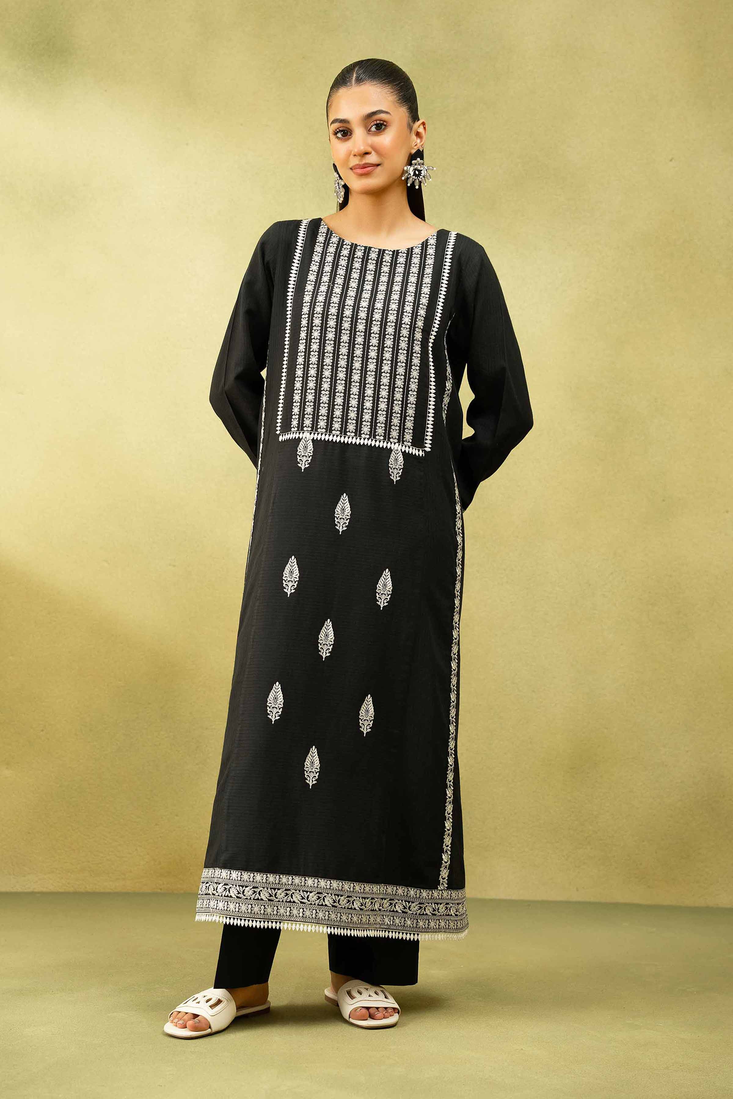 2 Piece - Embroidered Suit - PS25-71 - Image 2