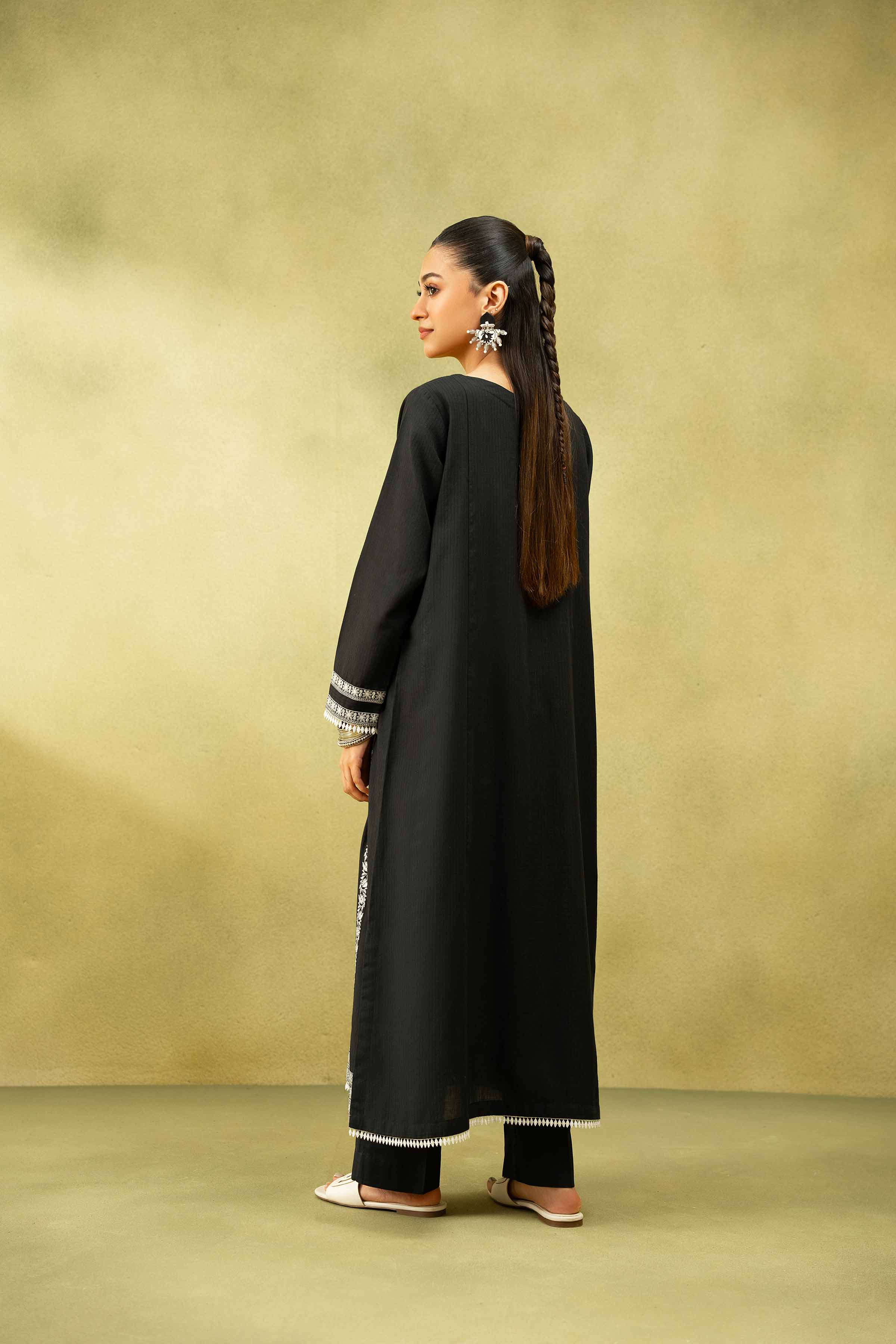 2 Piece - Embroidered Suit - PS25-71 - Image 3