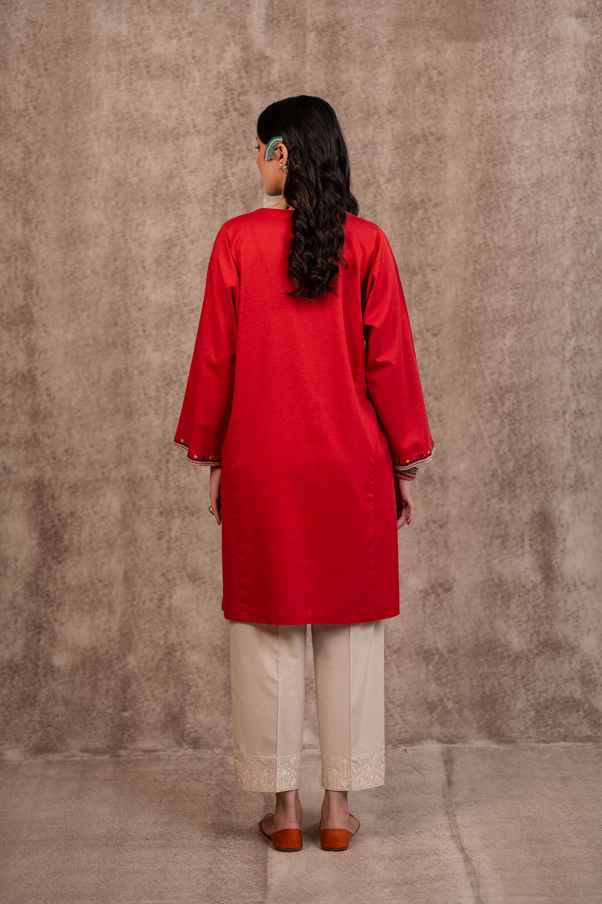 Embroidered Kurta - PW23-09 - Image 2