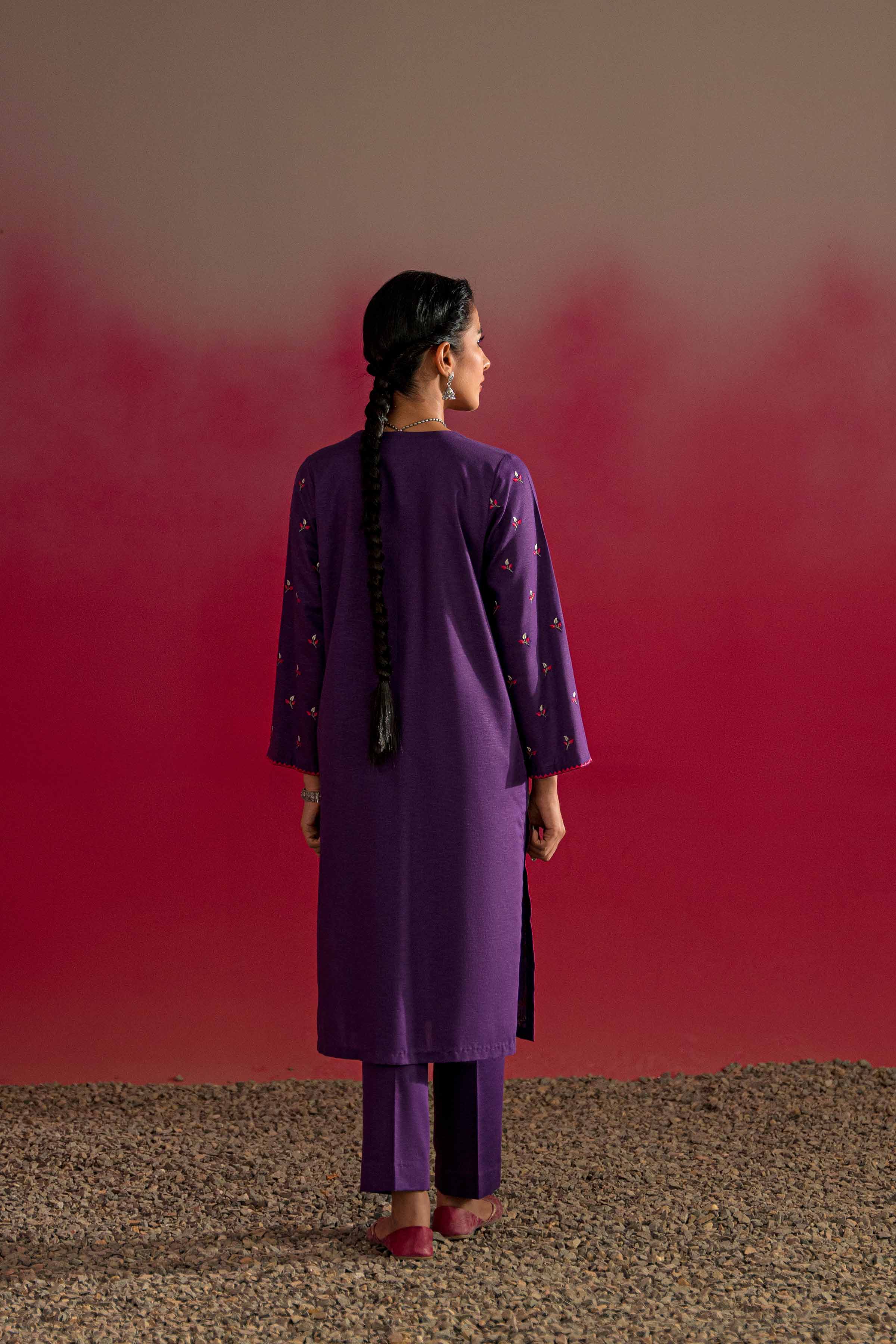 2 Piece - Embroidered Suit - PW23-12 - Image 2