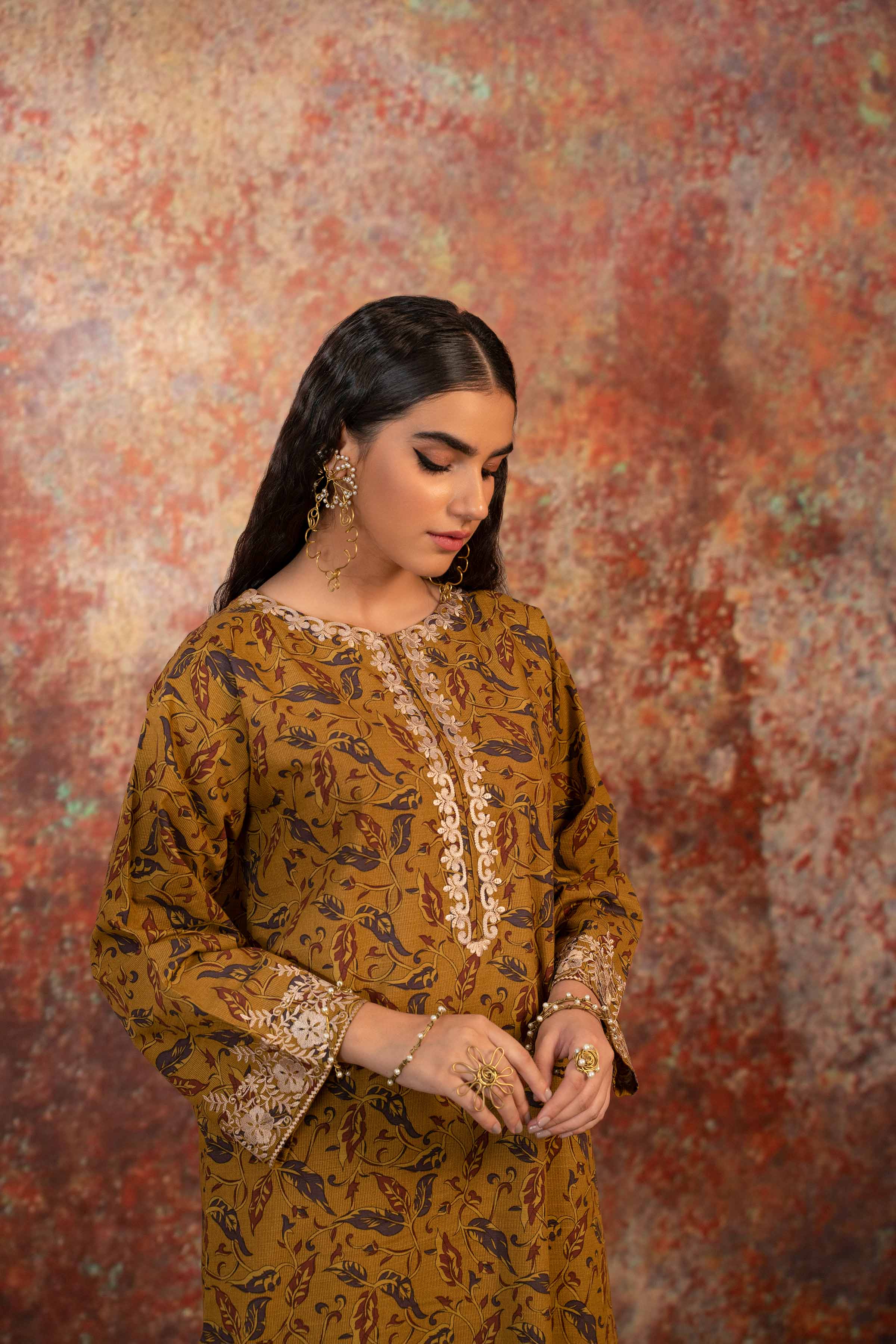 Printed Embroidered Shirt - PW23-133 - Image 3