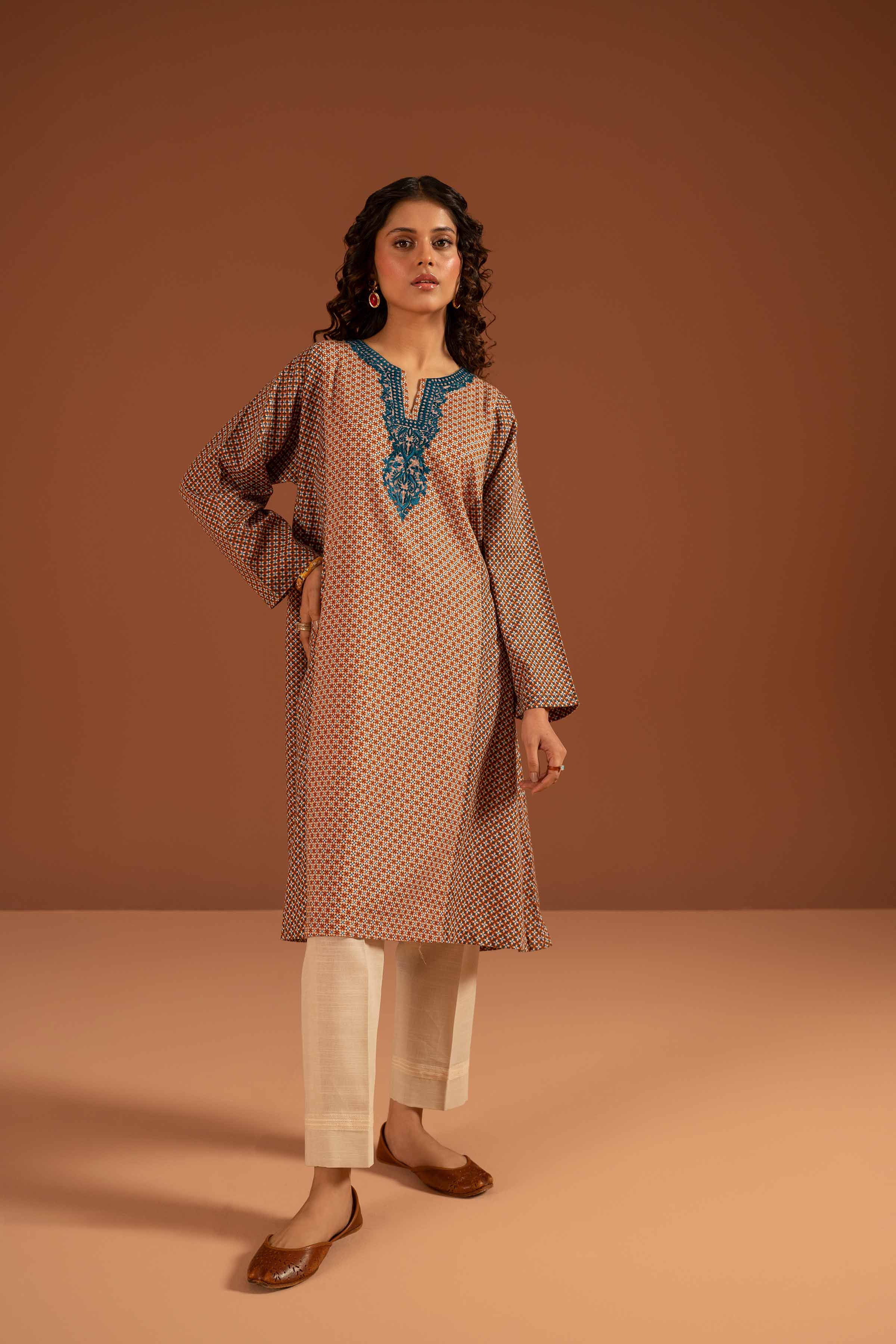 Printed Embroidered Shirt - PW23-168 - Image 5
