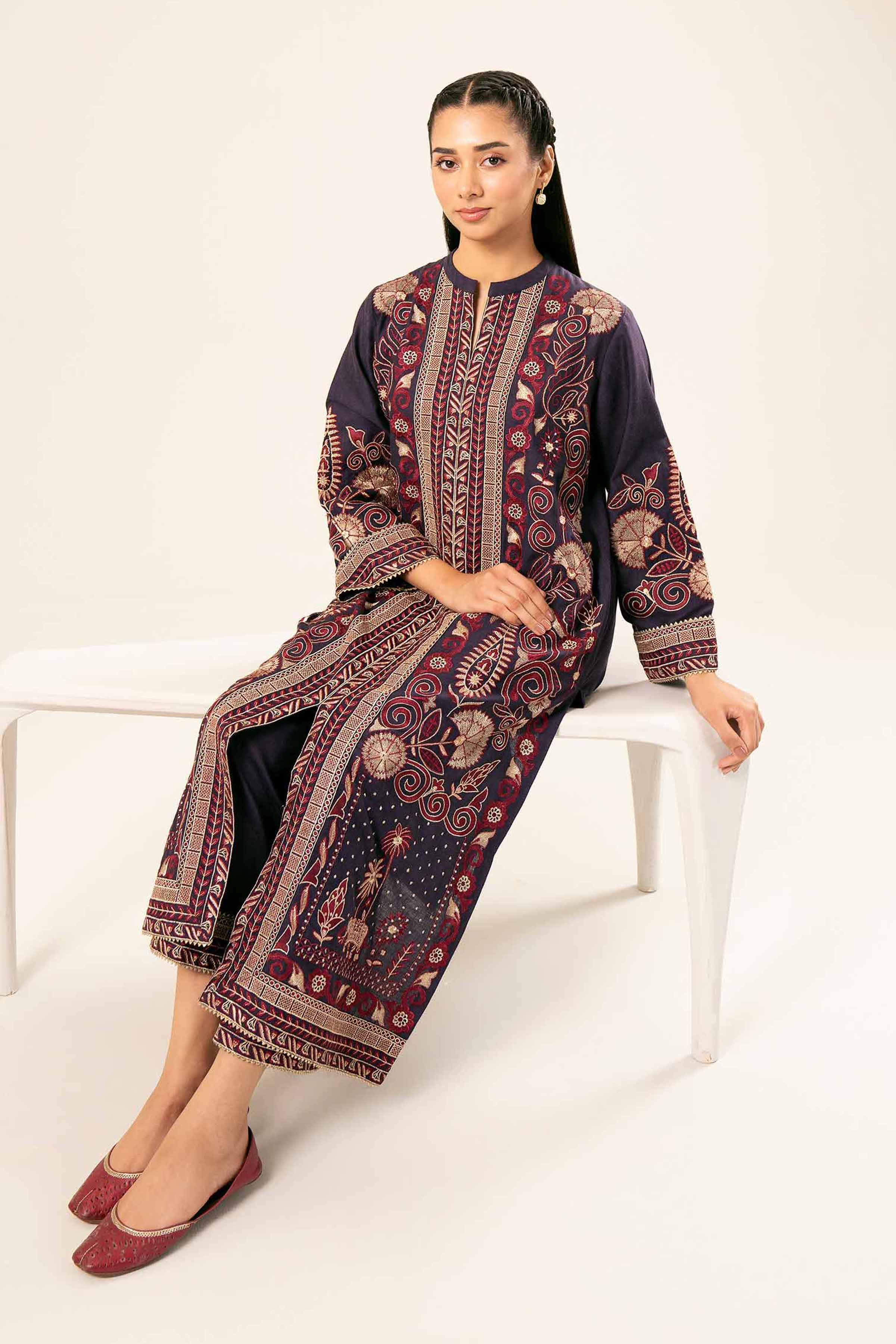 2 Piece - Embroidered Suit - PW24-103 - Image 4