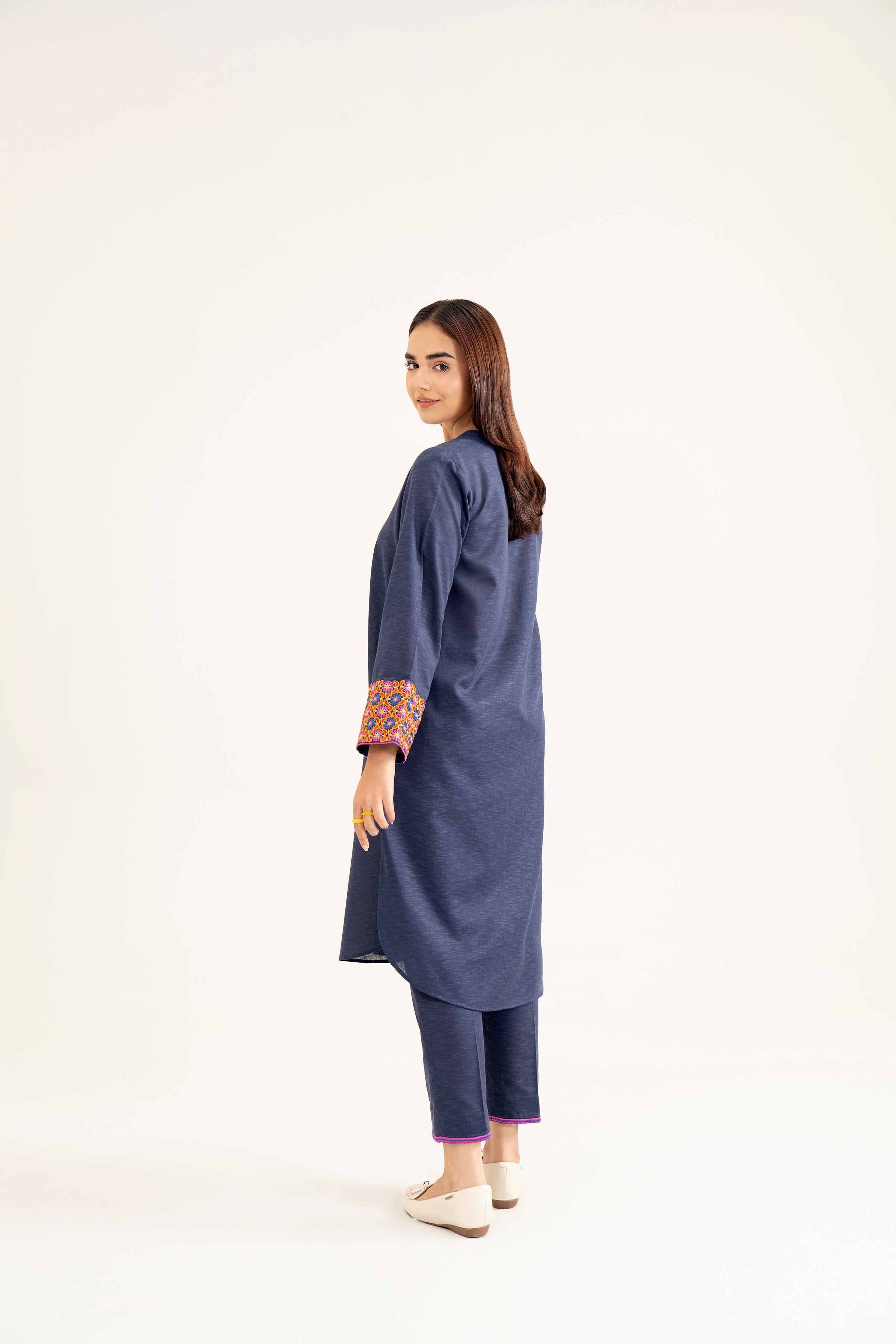 2 Piece - Embroidered Suit - PW24-105 - Image 3