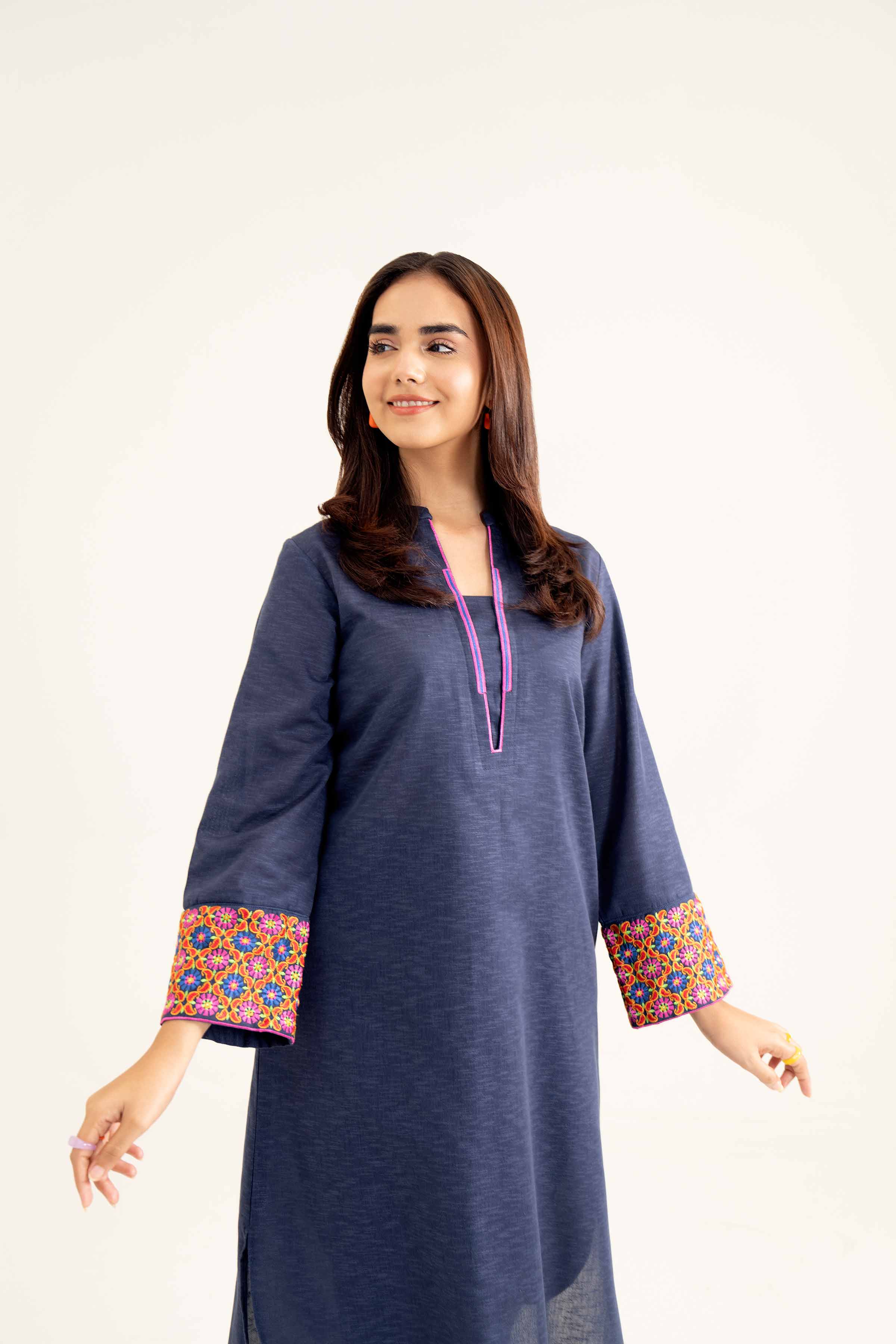 2 Piece - Embroidered Suit - PW24-105 - Image 7