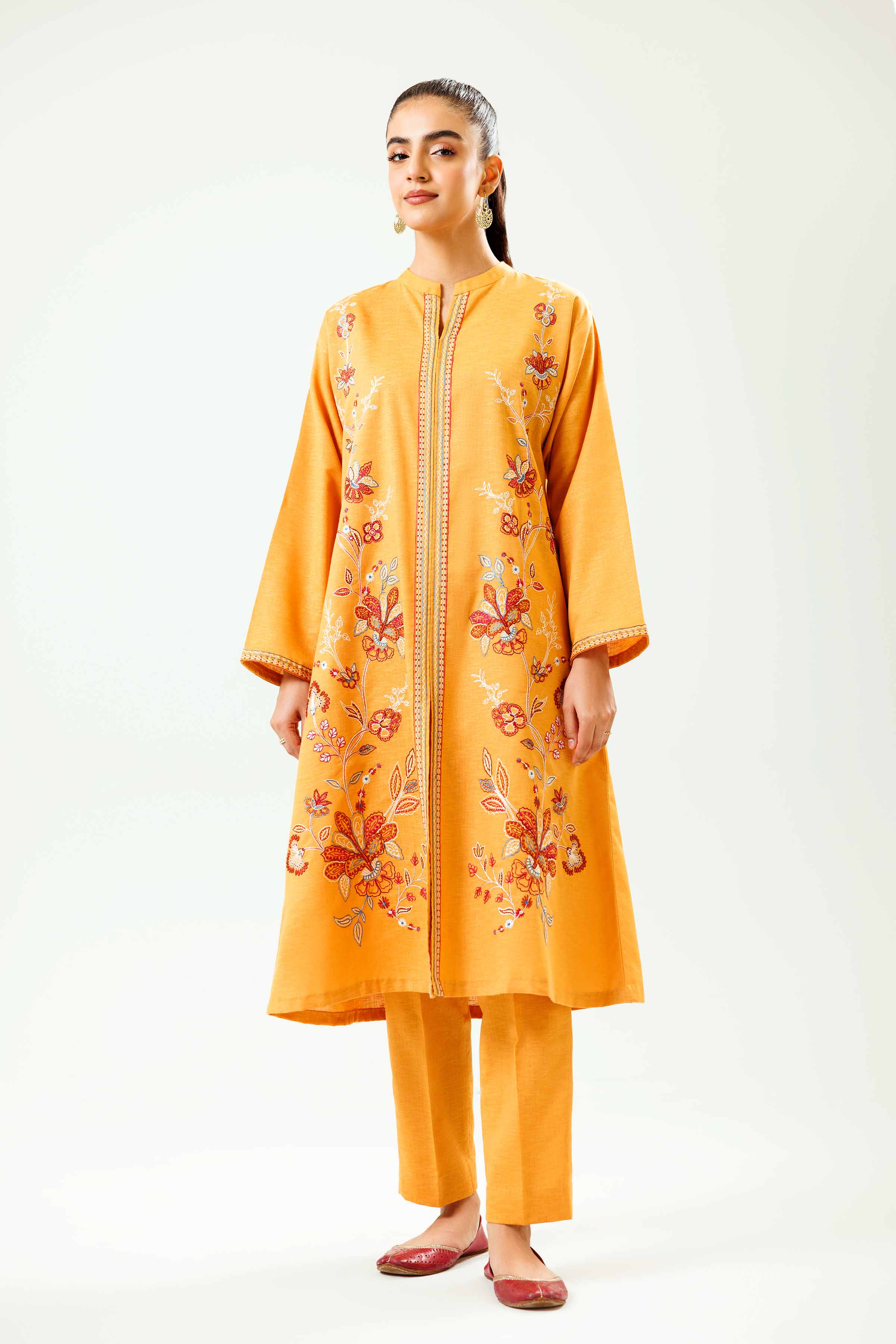 2 Piece - Embroidered Suit - PW24-115 - Image 3
