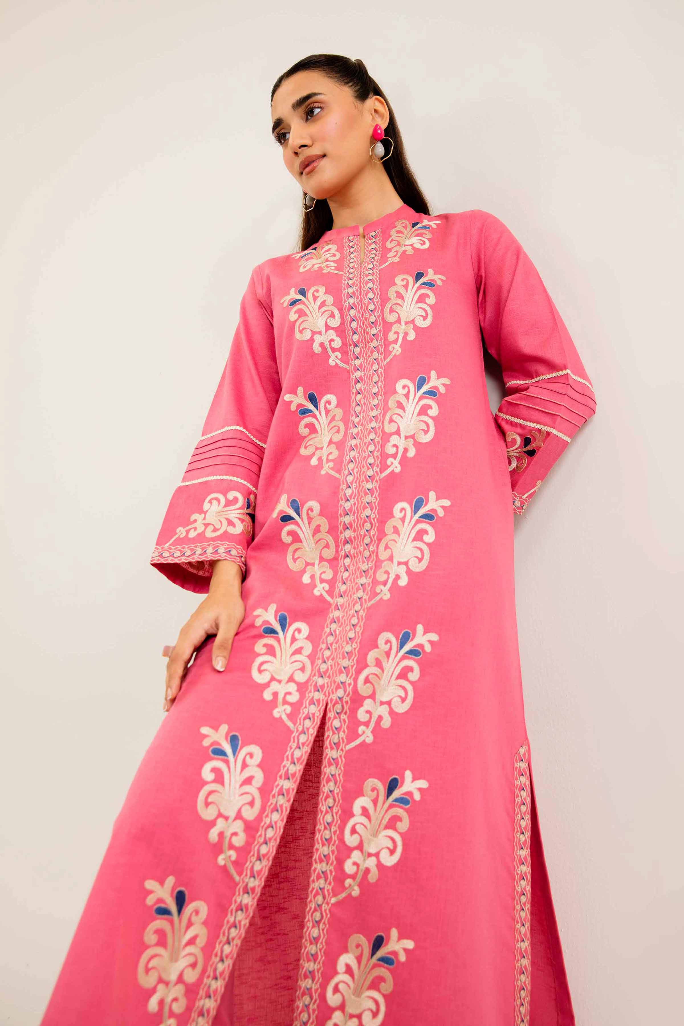 2 Piece - Embroidered Suit - PW24-116 - Image 2