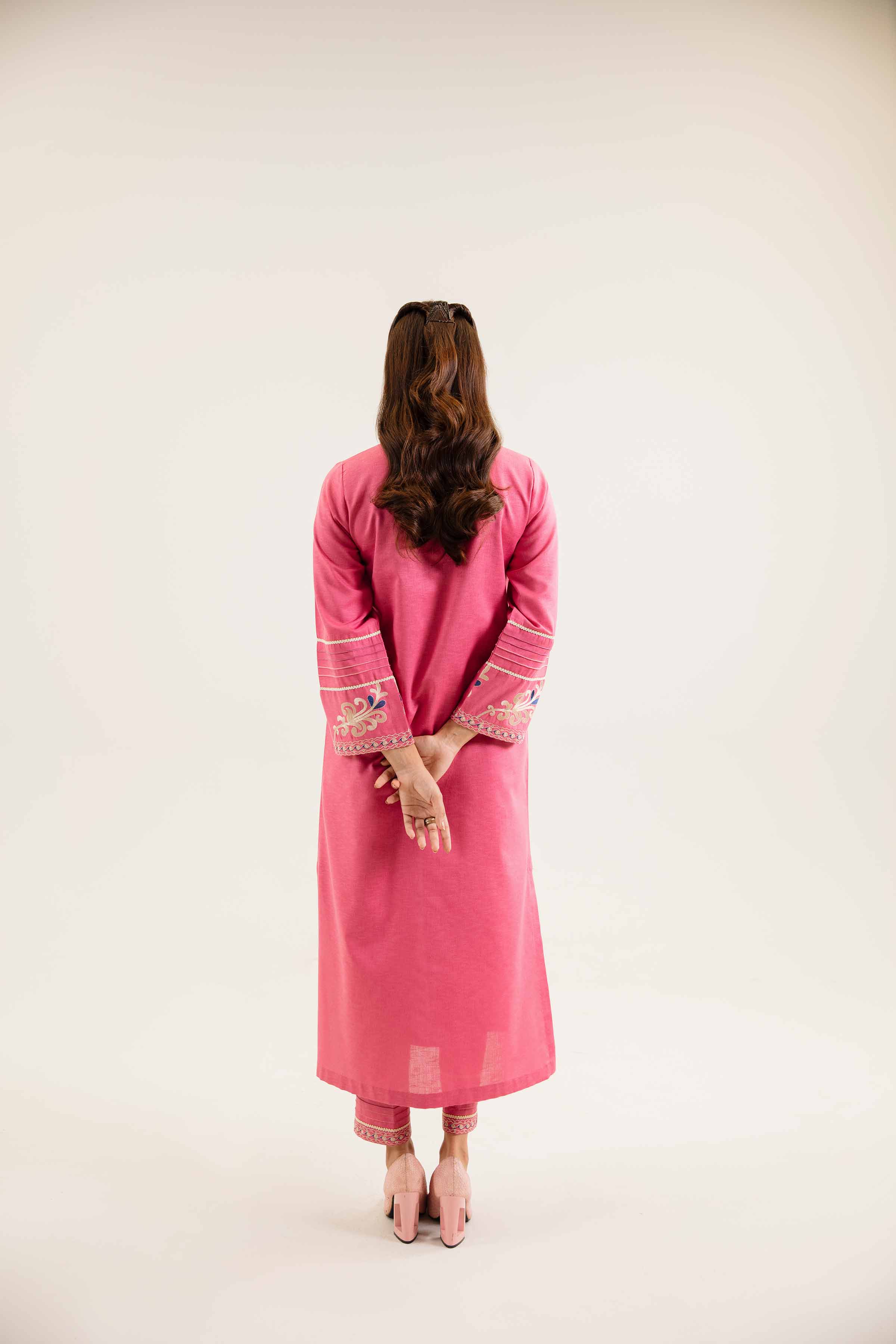 2 Piece - Embroidered Suit - PW24-116 - Image 3