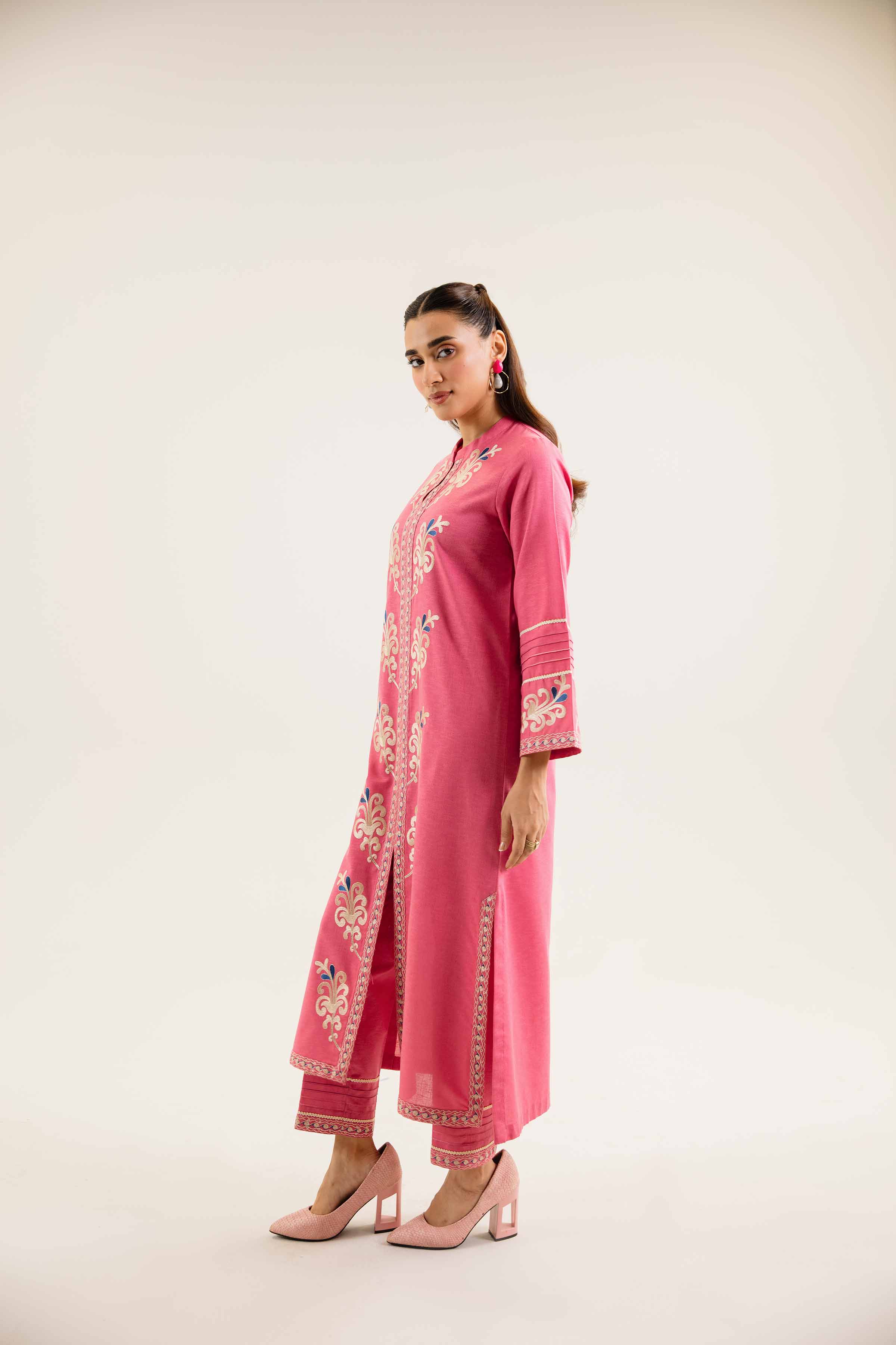 2 Piece - Embroidered Suit - PW24-116 - Image 4