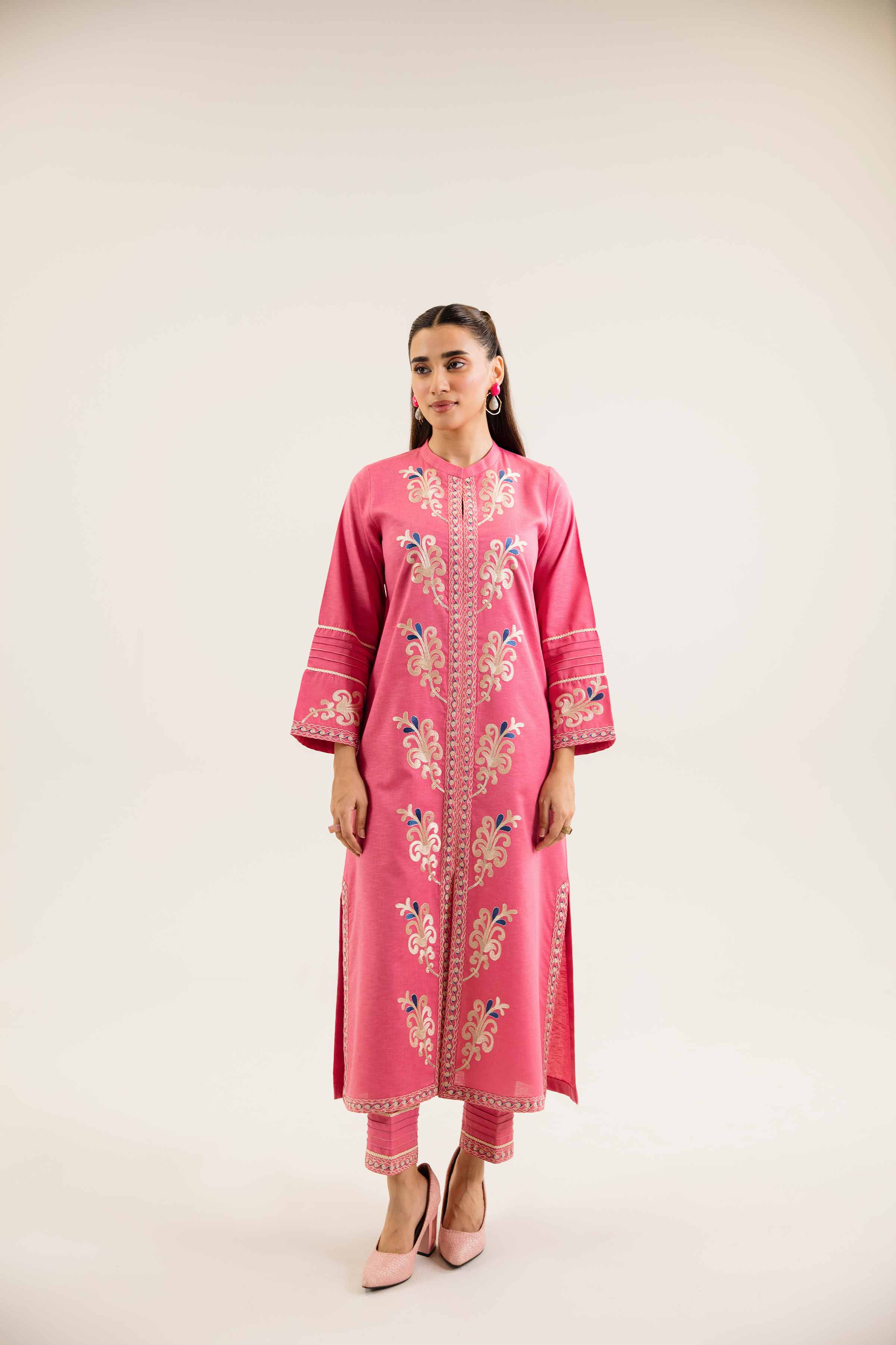 2 Piece - Embroidered Suit - PW24-116 - Image 5