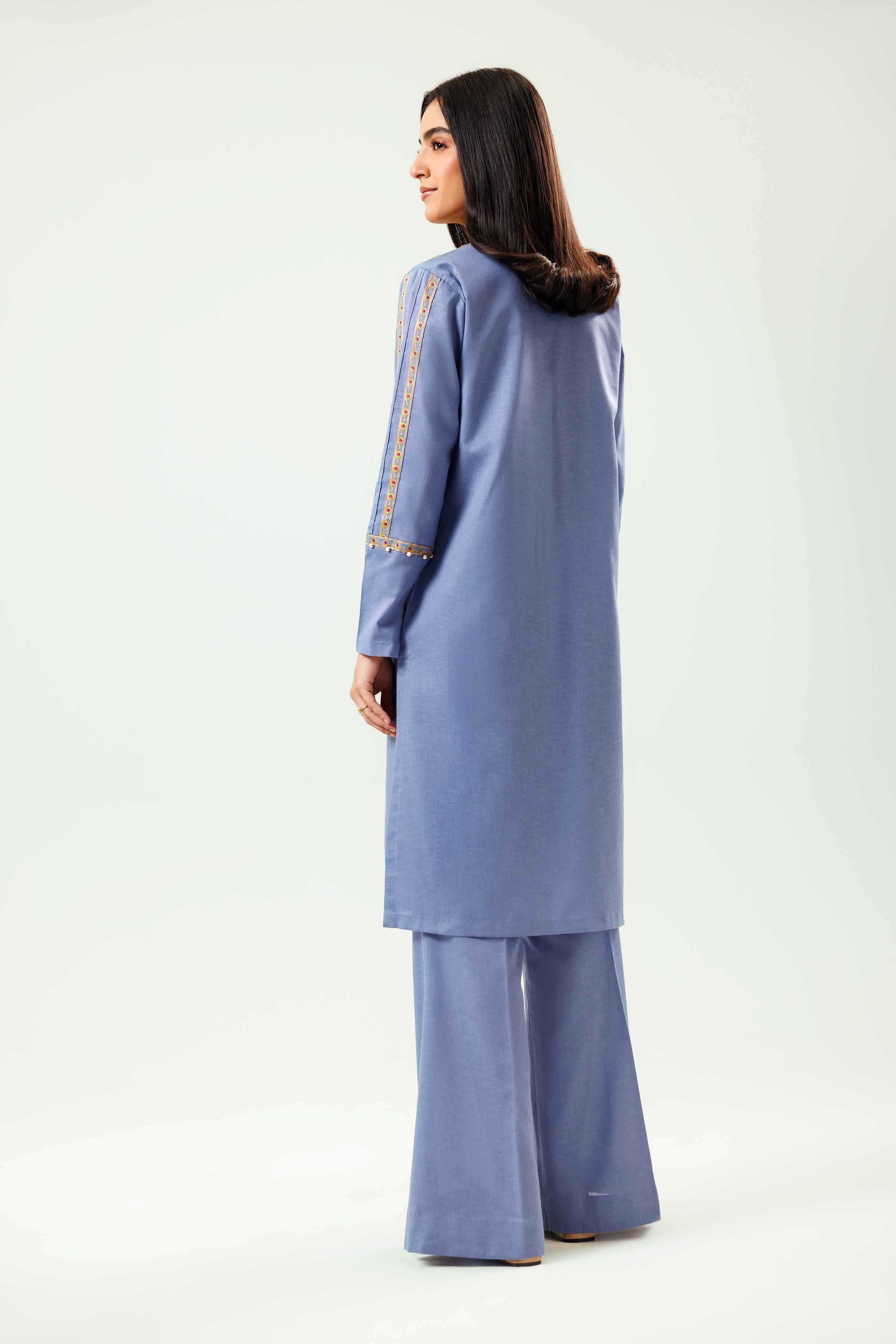 2 Piece - Embroidered Suit - PW24-12 - Image 9