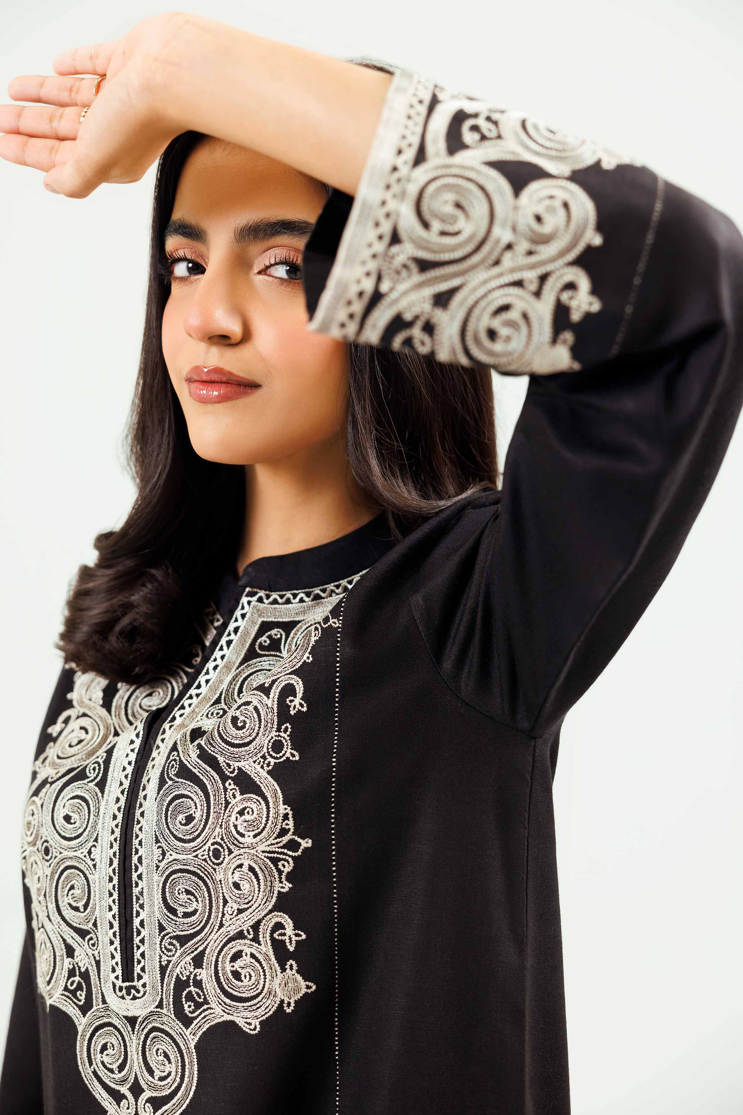 2 Piece - Embroidered Suit - PW24-14 - Image 10