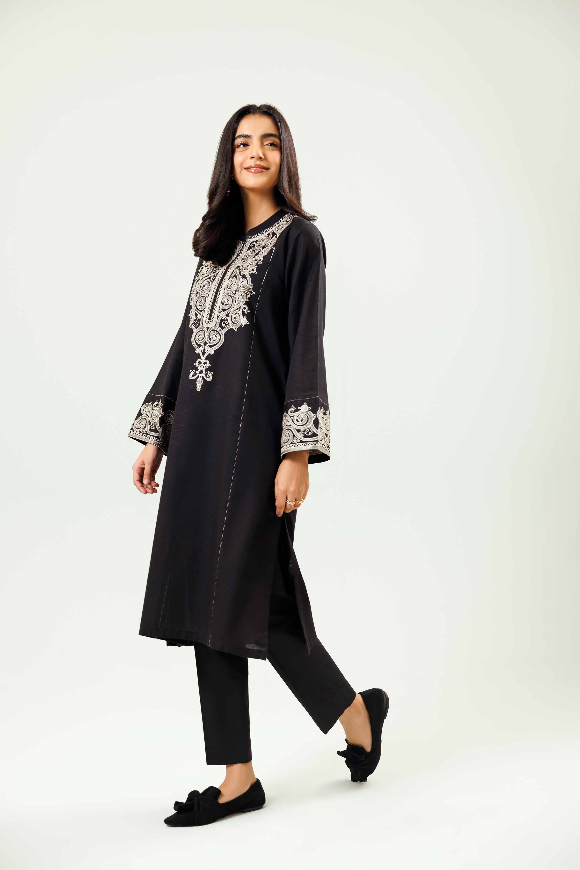 2 Piece - Embroidered Suit - PW24-14 - Image 8