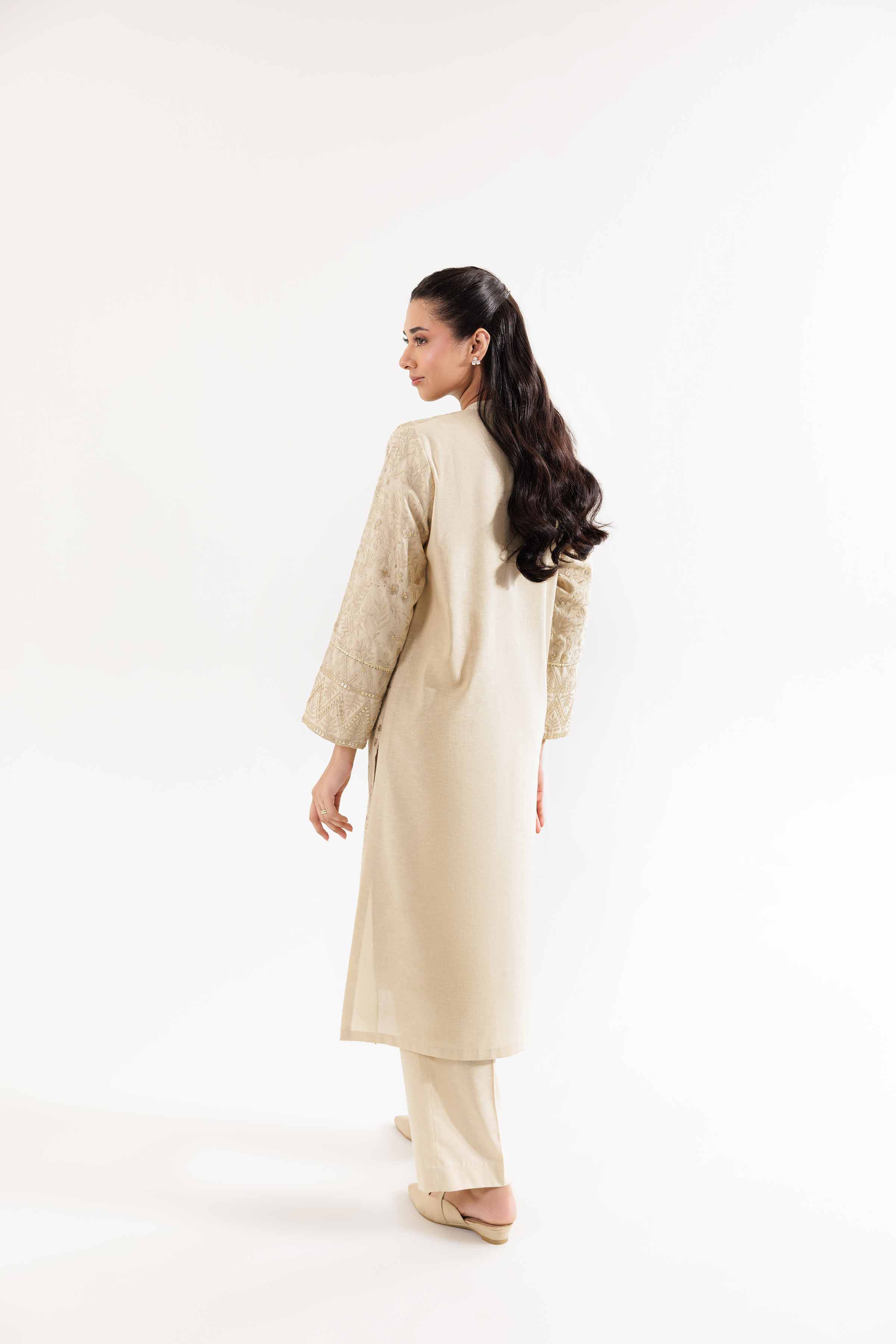 2 Piece - Embroidered Suit - PW24-151 - Image 5