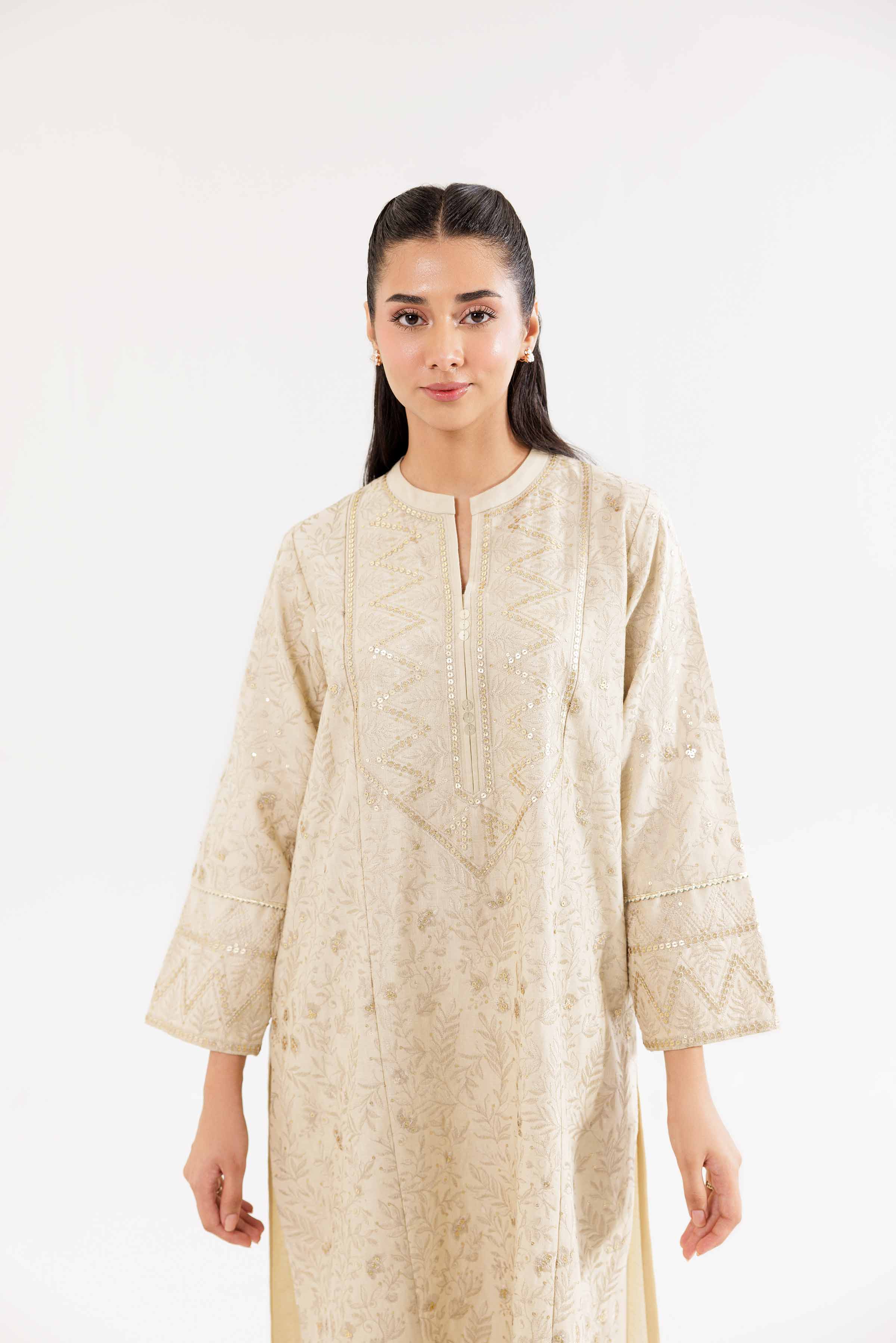 2 Piece - Embroidered Suit - PW24-151 - Image 8