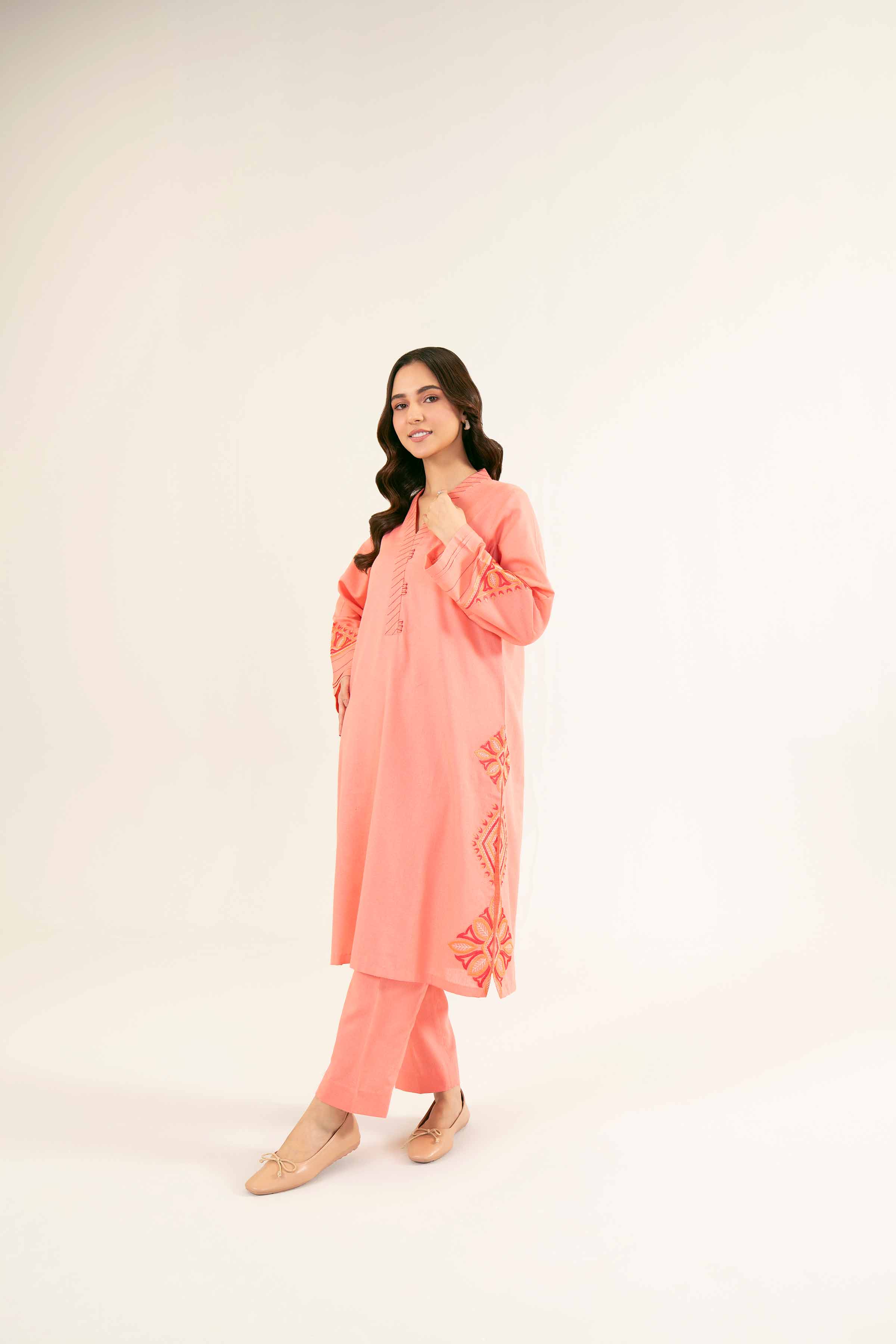 2 Piece - Embroidered Suit - PW24-165 - Image 6