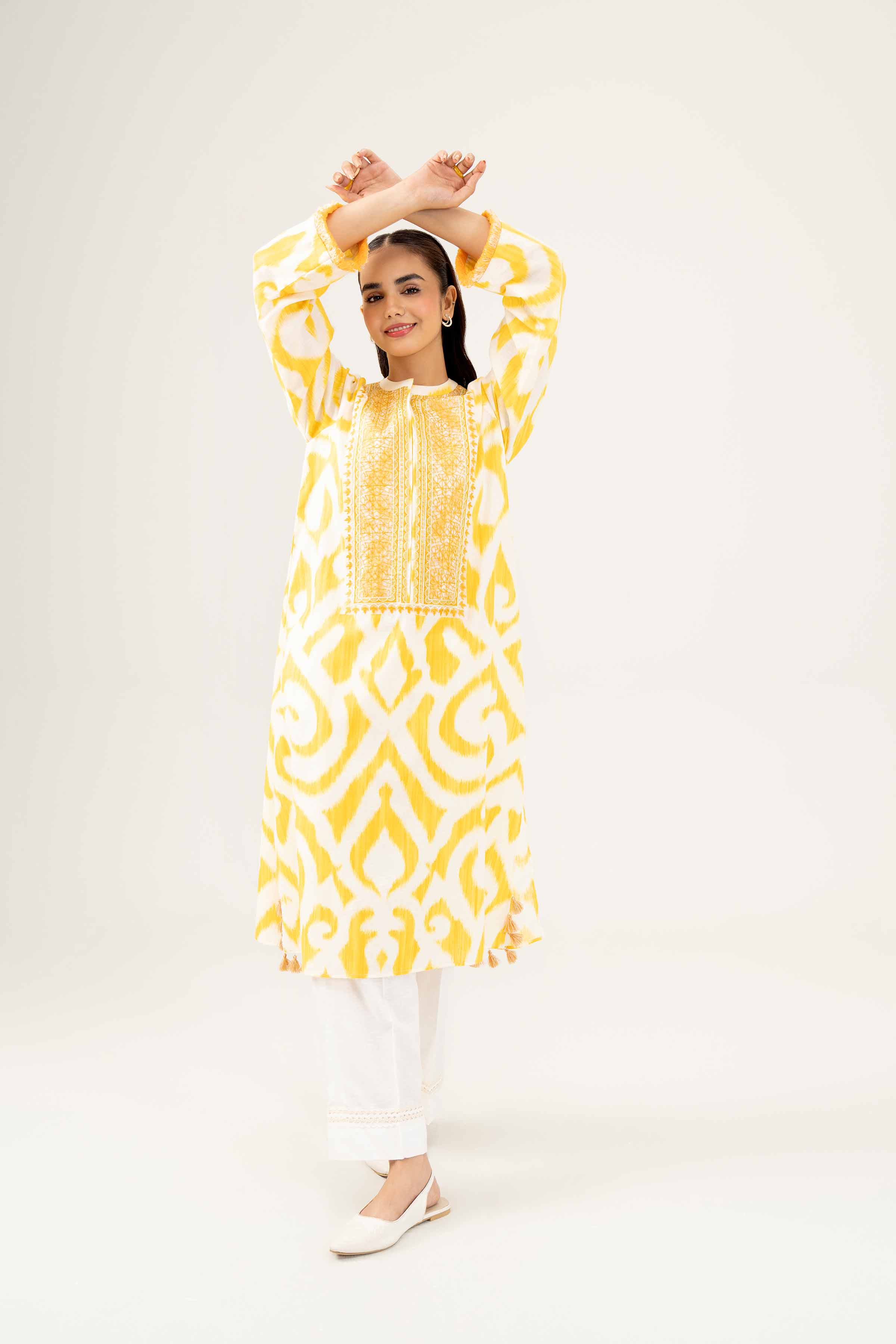 Printed Embroidered Shirt - PW24-167 - Image 3