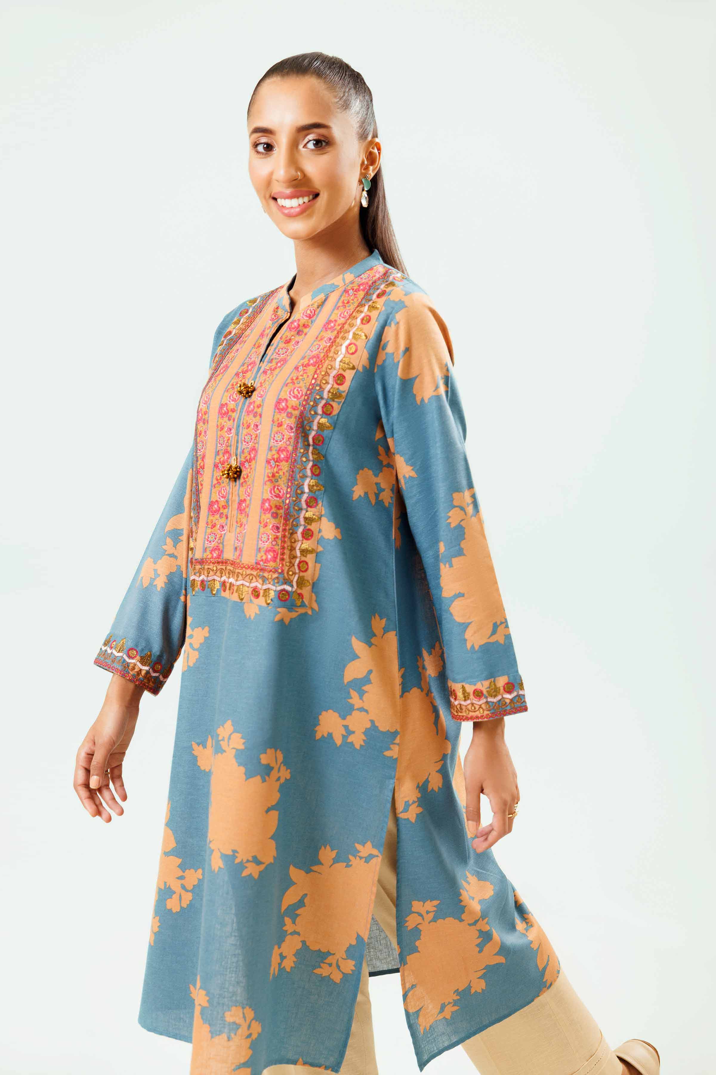 Printed Embroidered Shirt - PW24-183 - Image 2