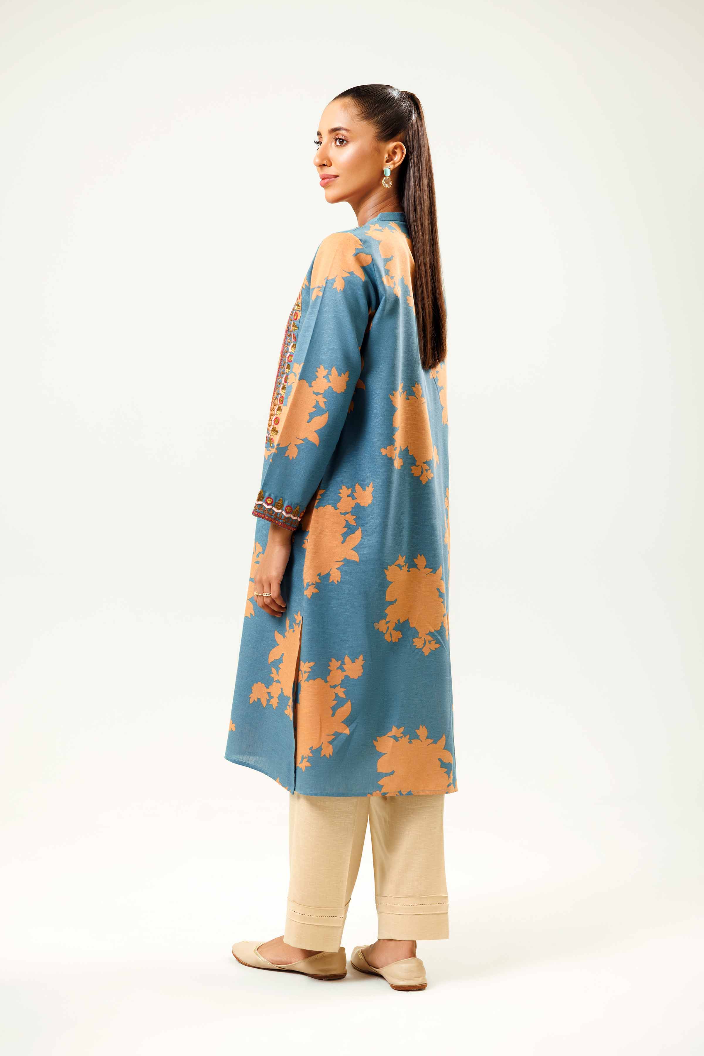 Printed Embroidered Shirt - PW24-183 - Image 3