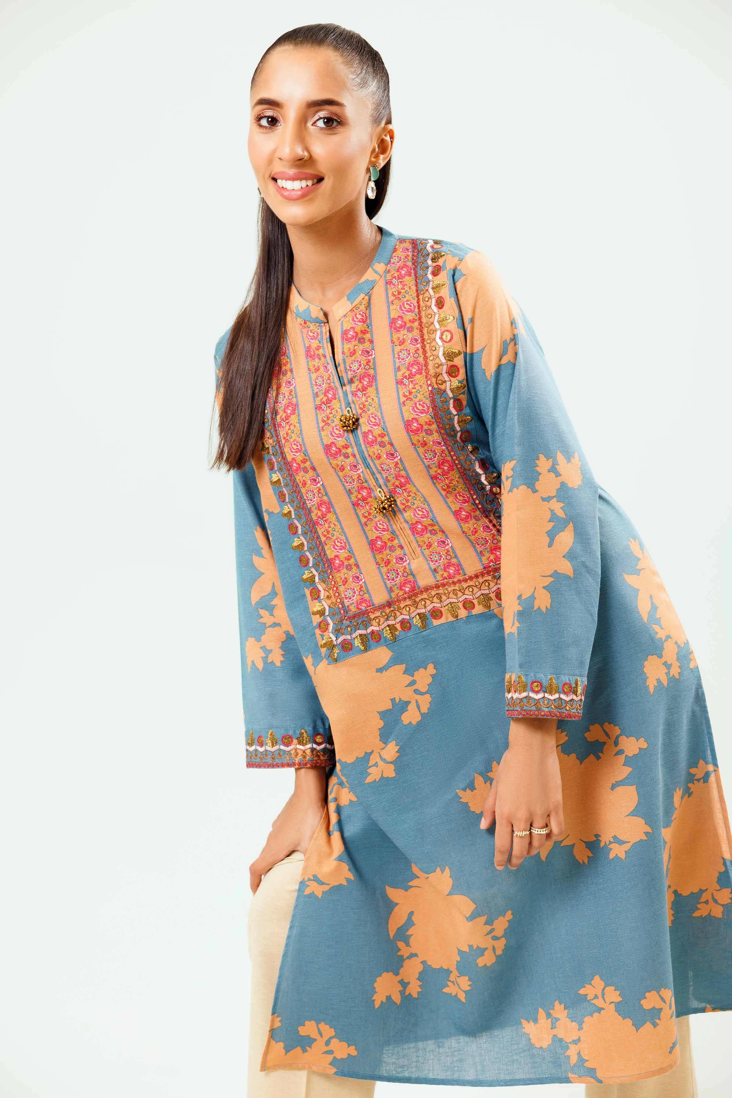 Printed Embroidered Shirt - PW24-183 - Image 5
