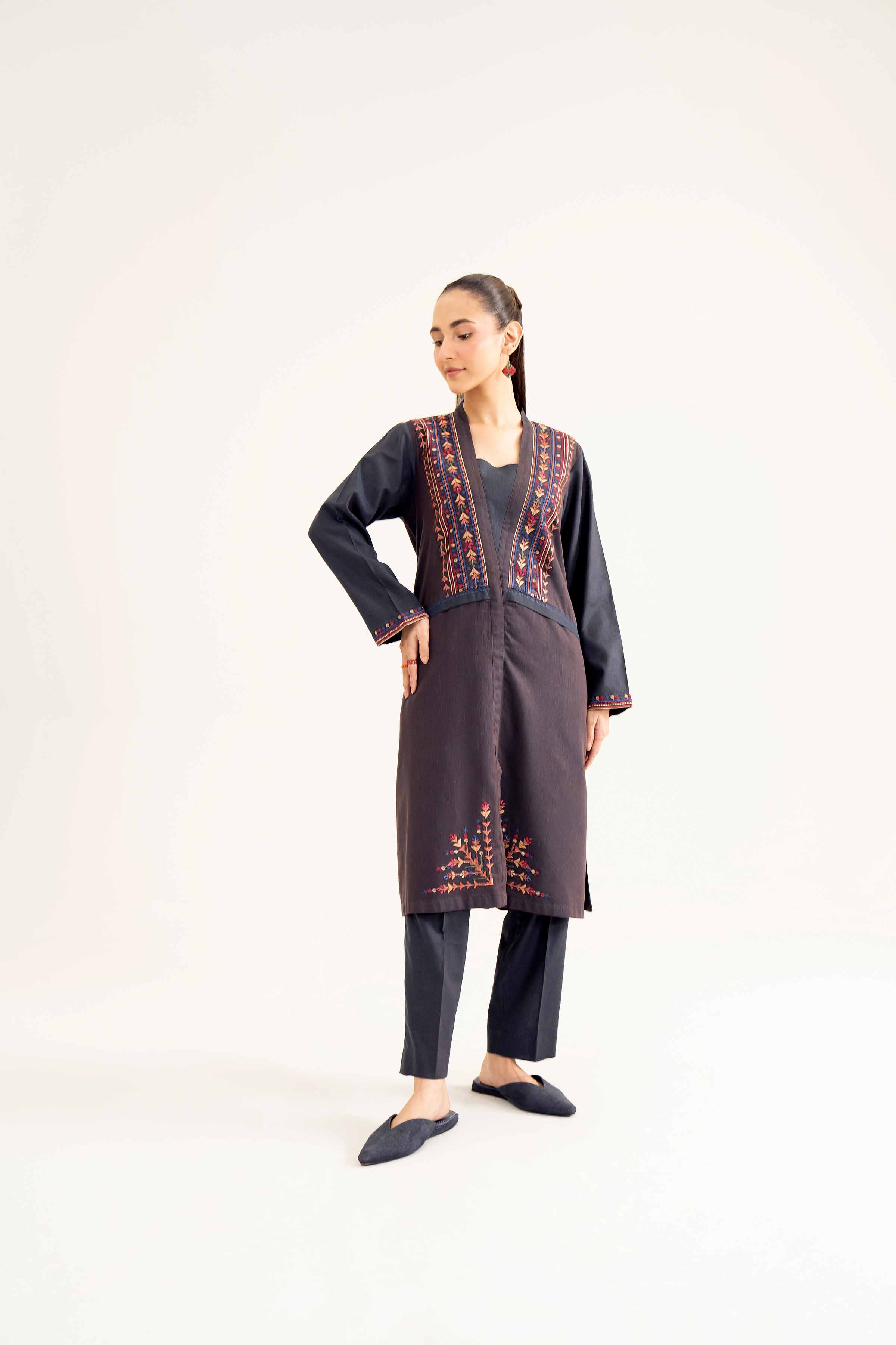 2 Piece - Embroidered Suit - PW24-20 - Image 6