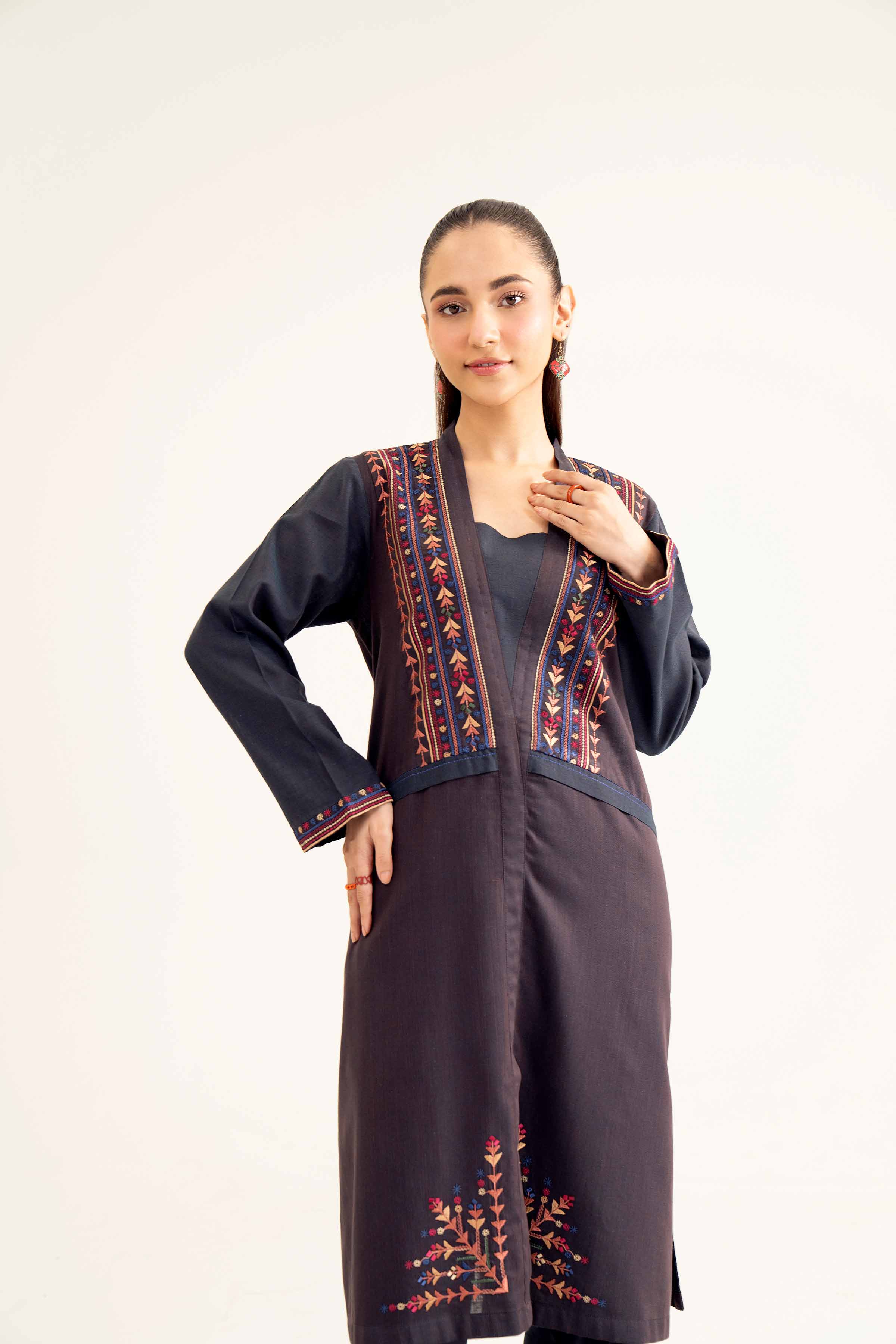 2 Piece - Embroidered Suit - PW24-20 - Image 7