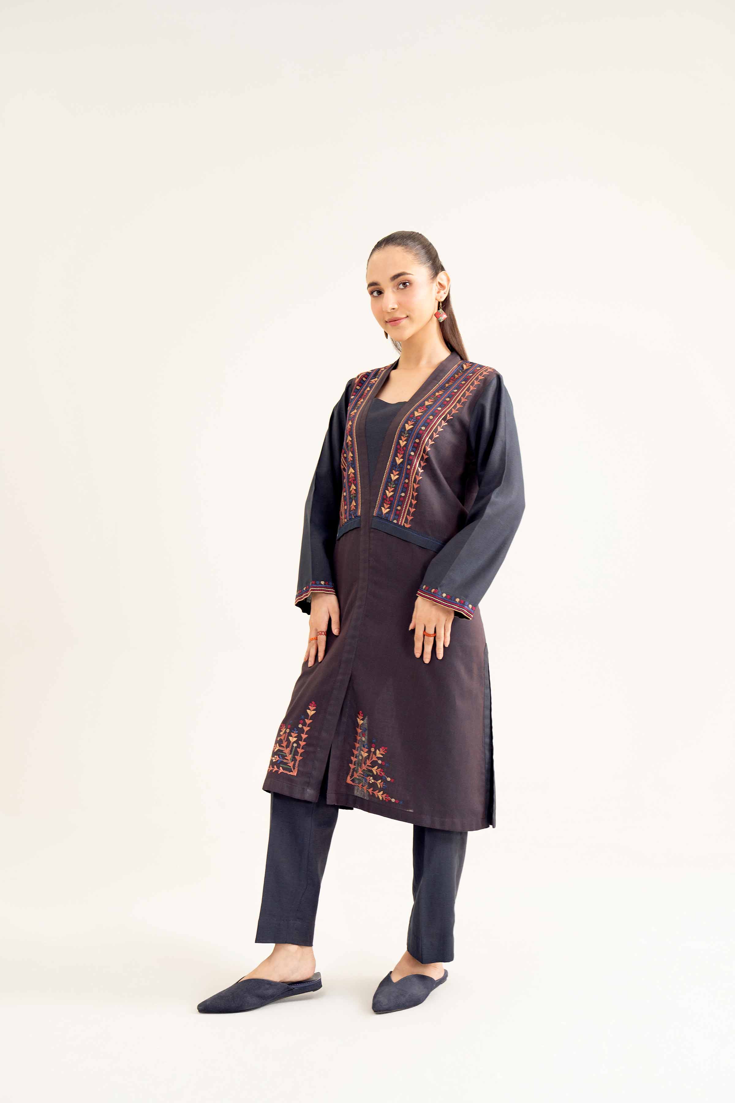 2 Piece - Embroidered Suit - PW24-20 - Image 9