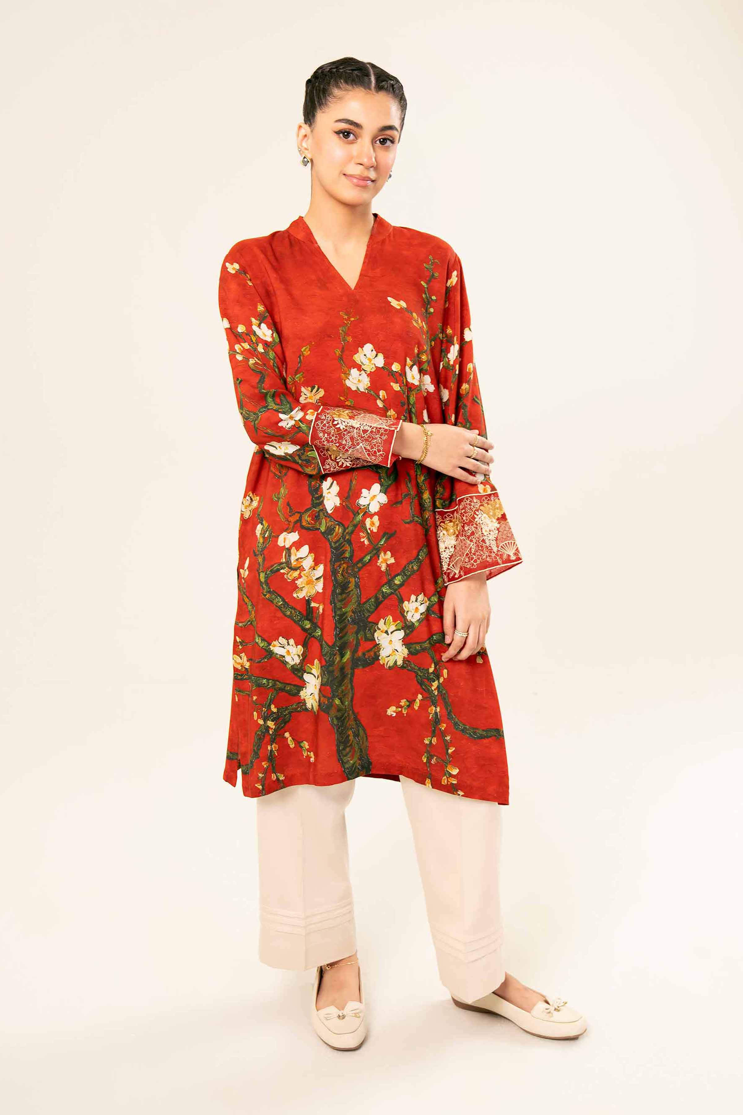 Printed Embroidered Shirt - PW24-202 - Image 2