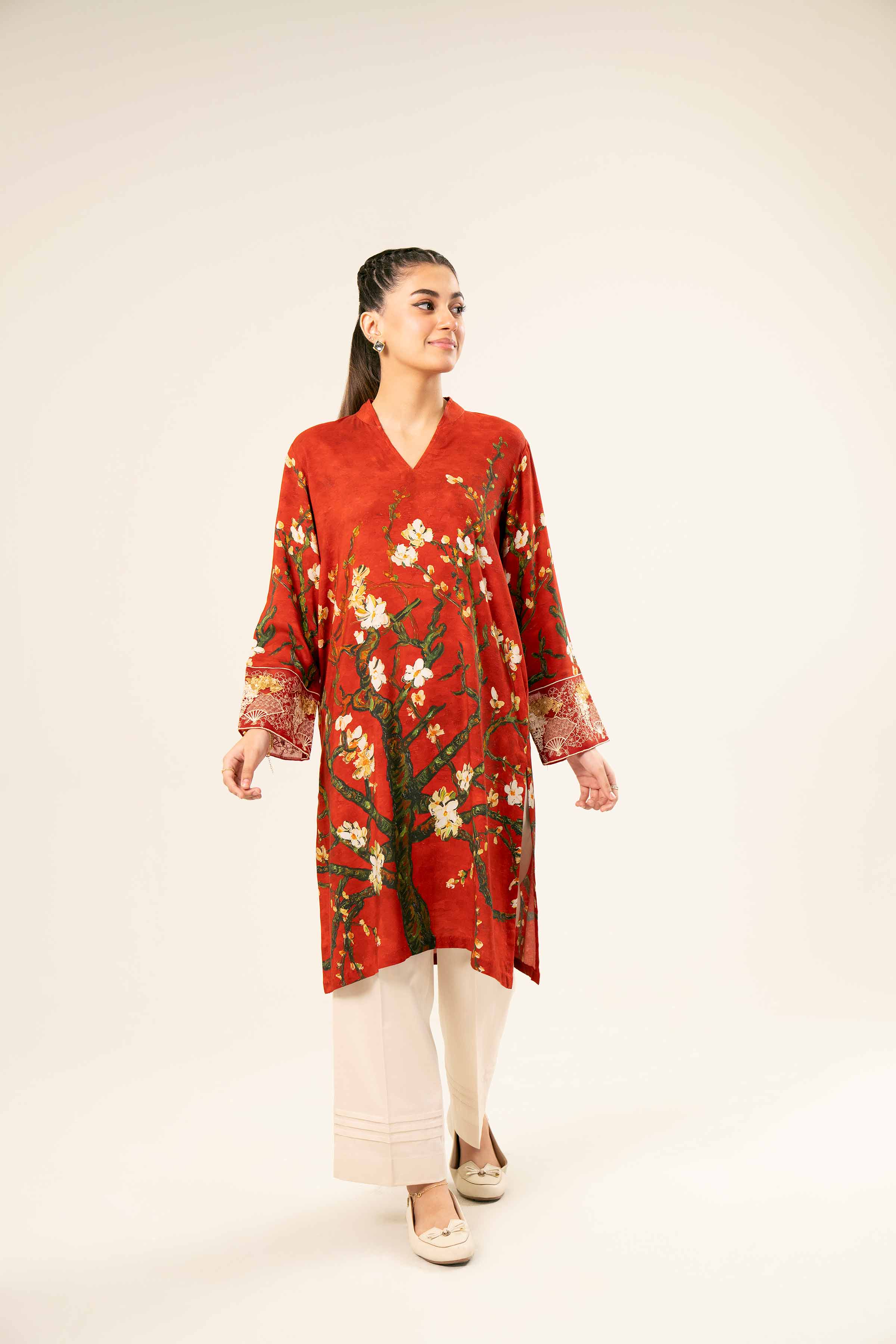 Printed Embroidered Shirt - PW24-202 - Image 5