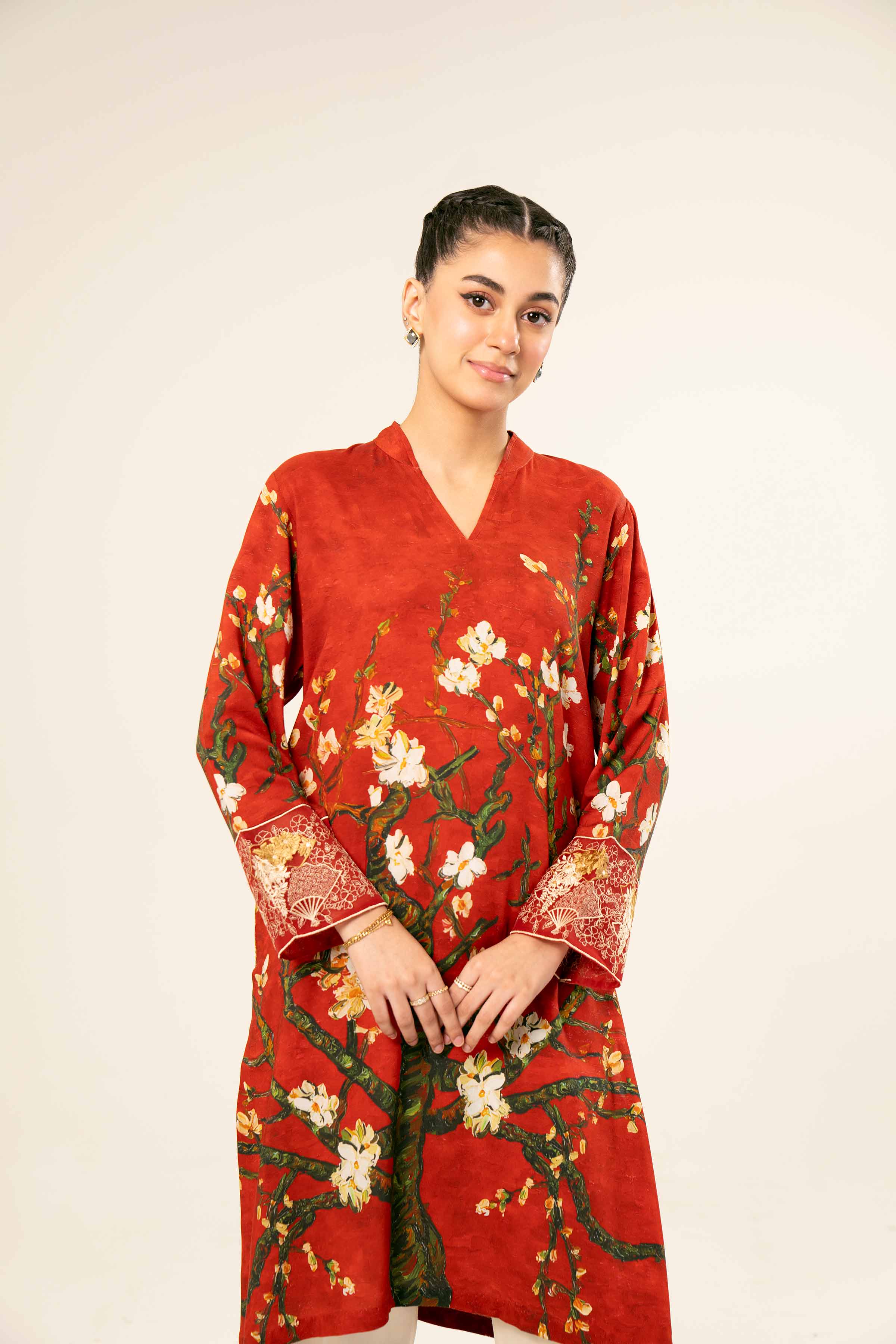 Printed Embroidered Shirt - PW24-202 - Image 7